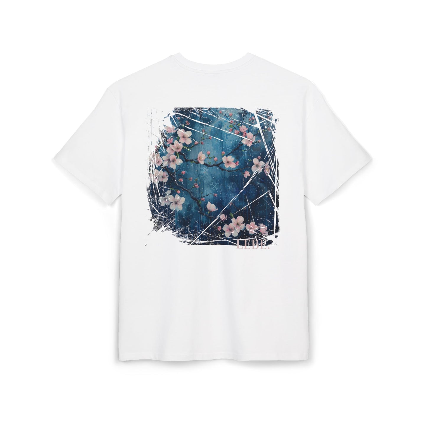 Back print: Artistic Floral Oversize Tee for Comfort & Style