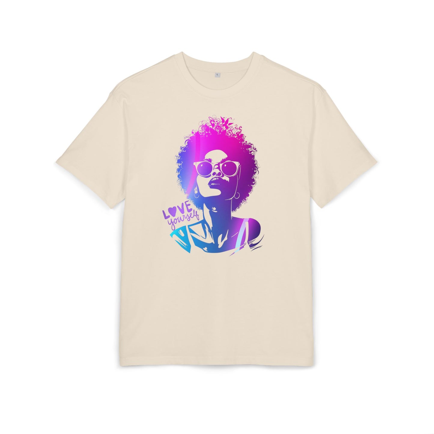 Unisex Oversized T-Shirt „Love Your Self“ mit Fancy Print | 100 % Baumwolle Statement Shirt | seianders.de