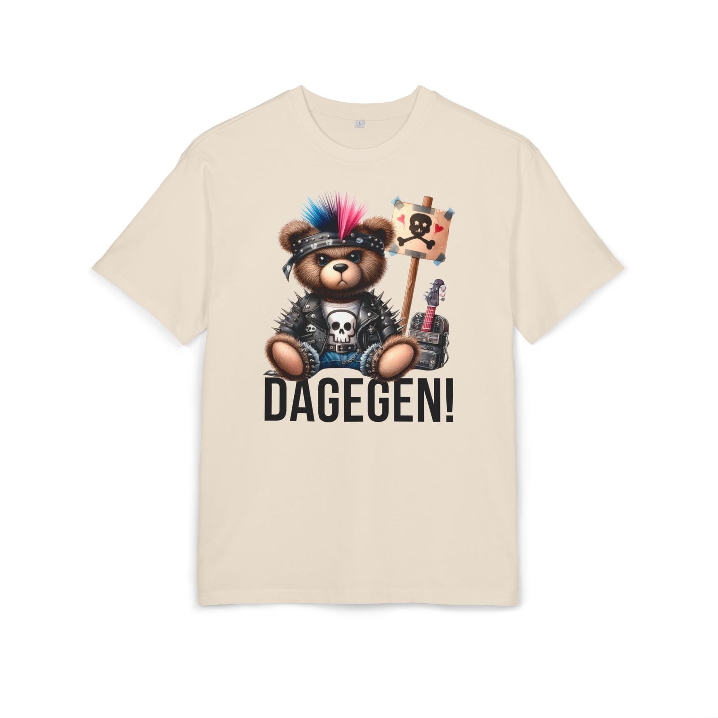 Unisex Oversized T-Shirt „DAGEGEN!“ mit Statement Print | 100 % Baumwolle | seianders.de