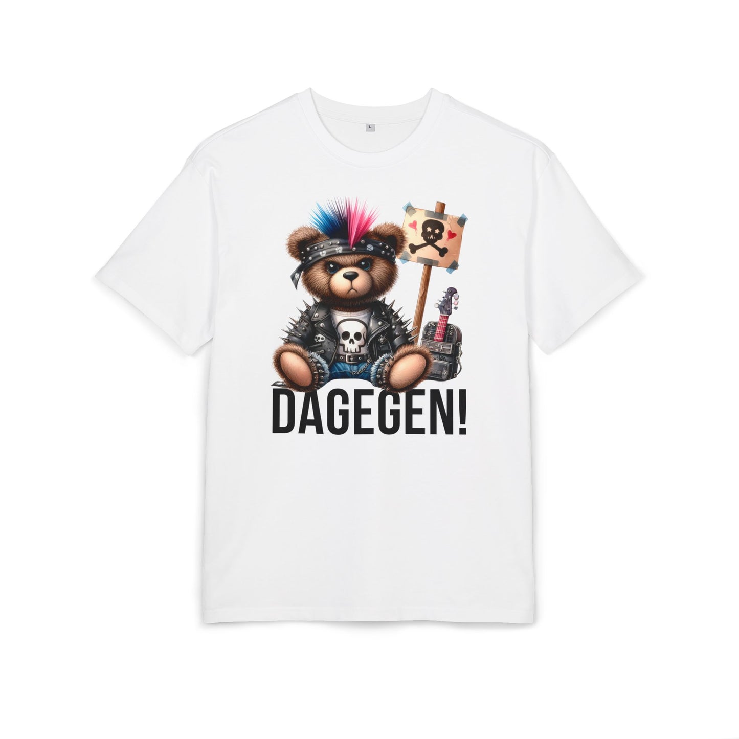 Unisex Oversized T-Shirt „DAGEGEN!“ mit Statement Print | 100 % Baumwolle | seianders.de