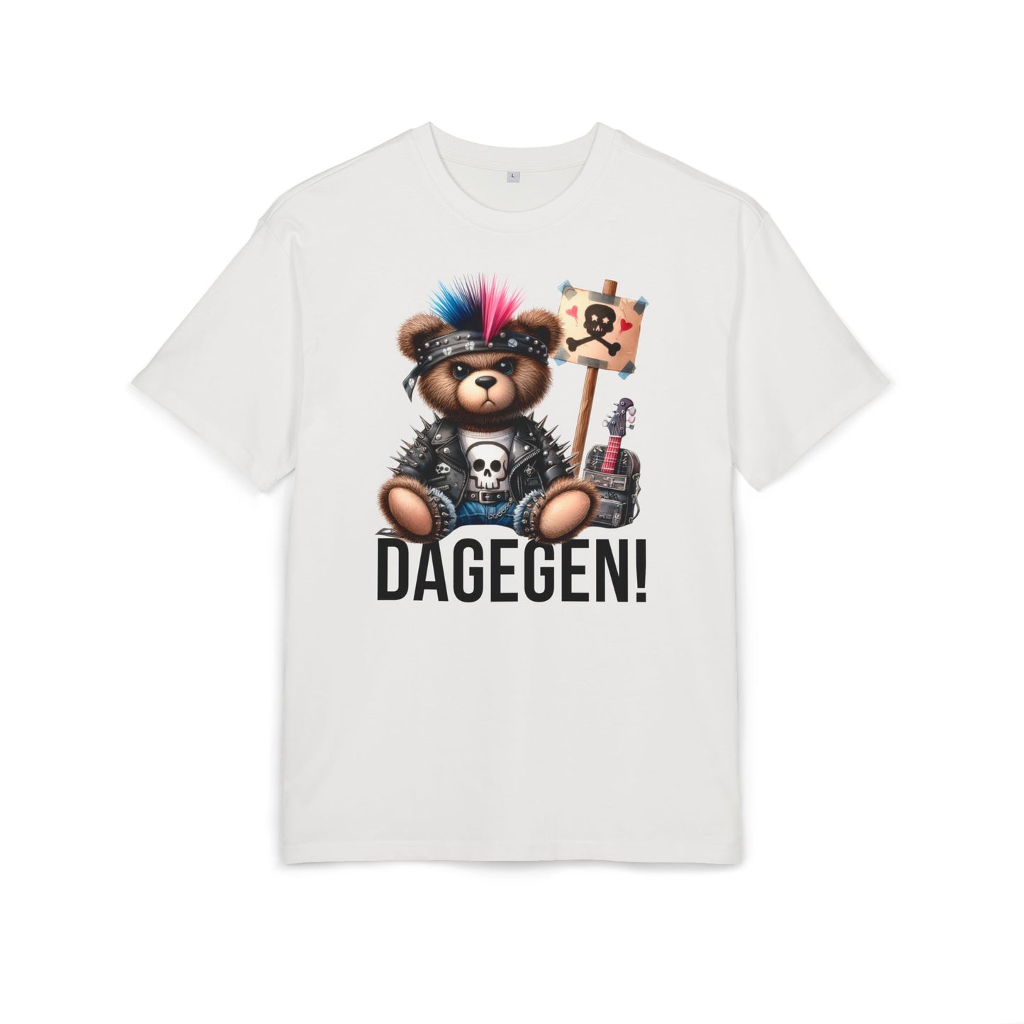 Unisex Oversized T-Shirt „DAGEGEN!“ mit Statement Print | 100 % Baumwolle | seianders.de