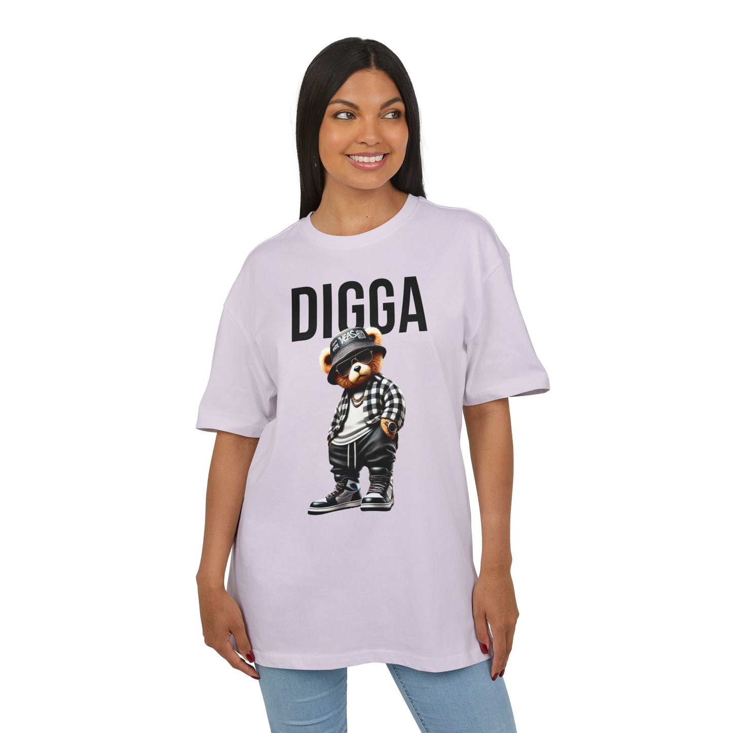 Unisex Oversized T-Shirt „DIGGA“ mit Statement Print | 100 % Baumwolle | seianders.de