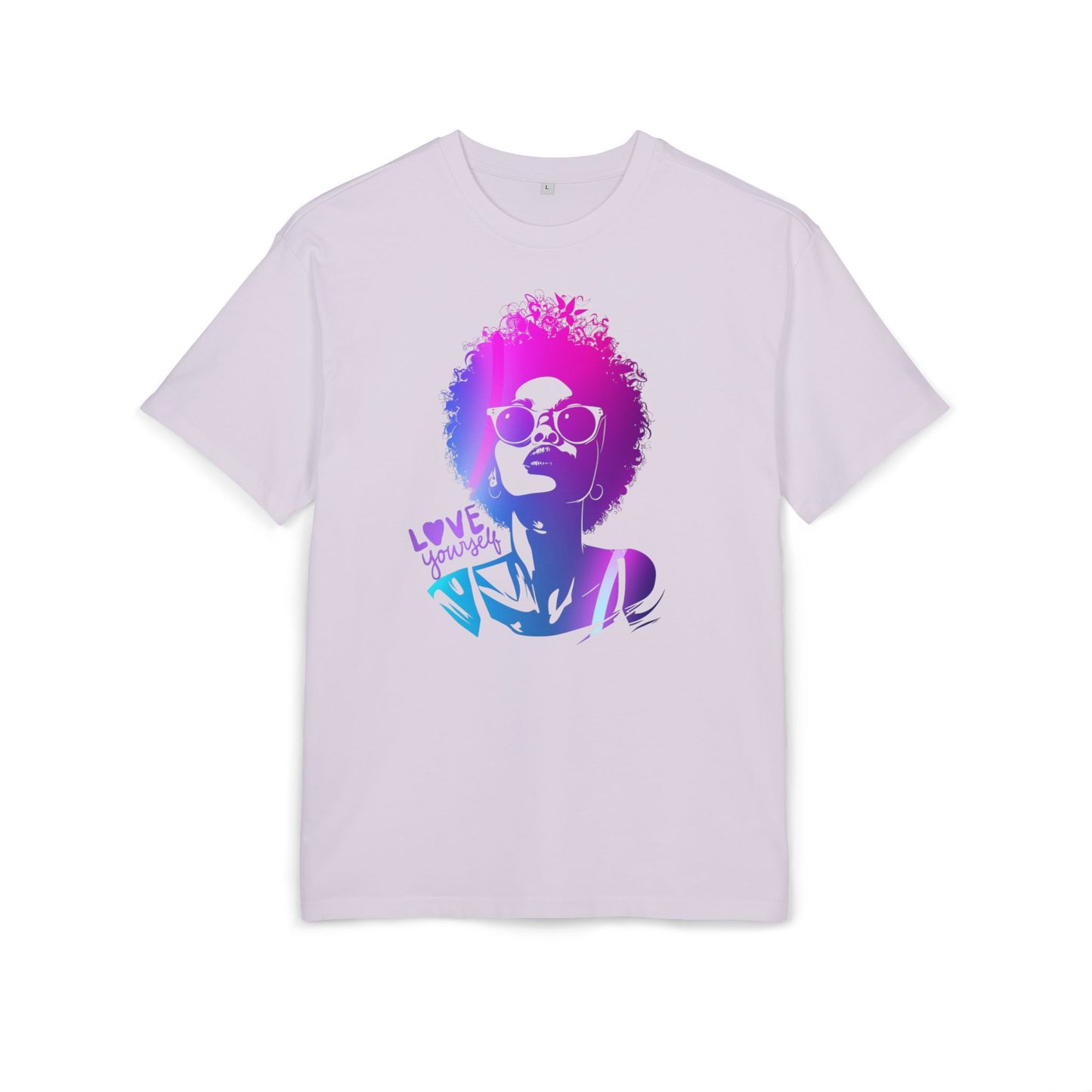 Unisex Oversized T-Shirt „Love Your Self“ mit Fancy Print | 100 % Baumwolle Statement Shirt | seianders.de