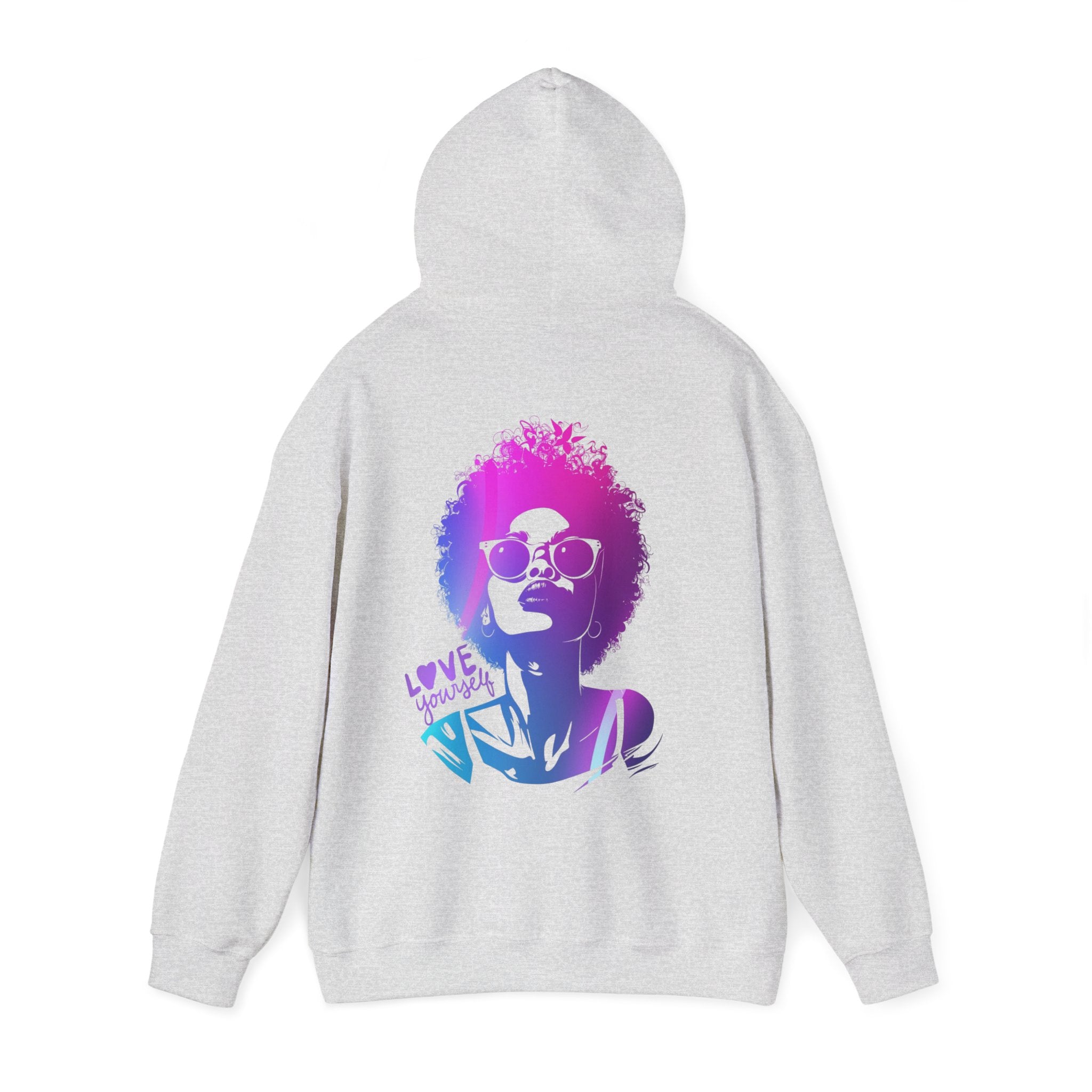 Hoodie „LOVE YOURSELF“ – Stylischer Unisex Hoodie mit kraftvollem Rückenprint