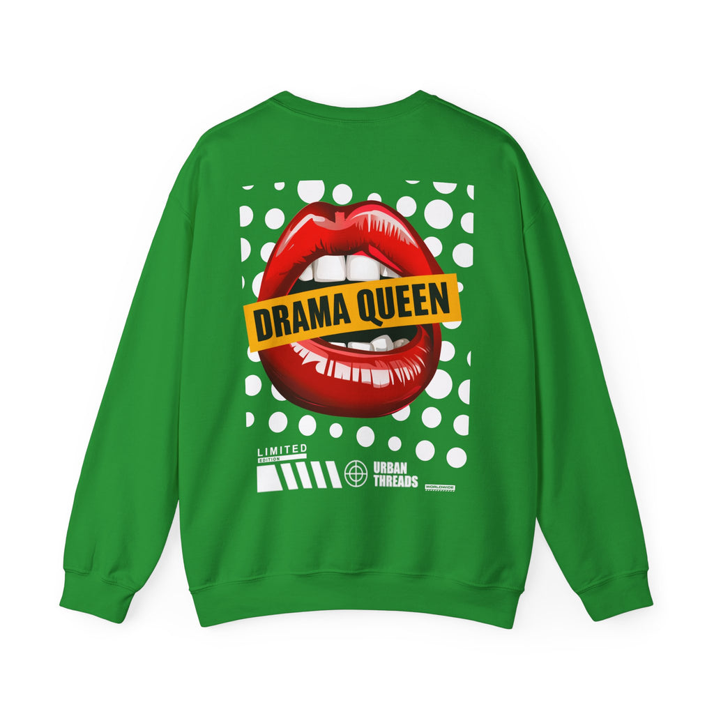 Drama Queen Unisex Crewneck Sweatshirt, Cozy Fashion, Casual Wear, Gift for Her, Trendy Graphic Sweatshirt