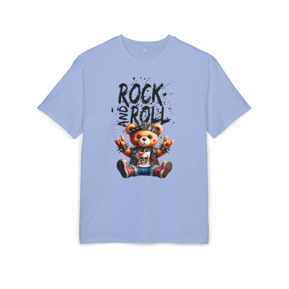 Unisex Oversized T-Shirt „ROCK AND ROLL TEDDY“ mit Statement Print | 100 % Baumwolle | seianders.de