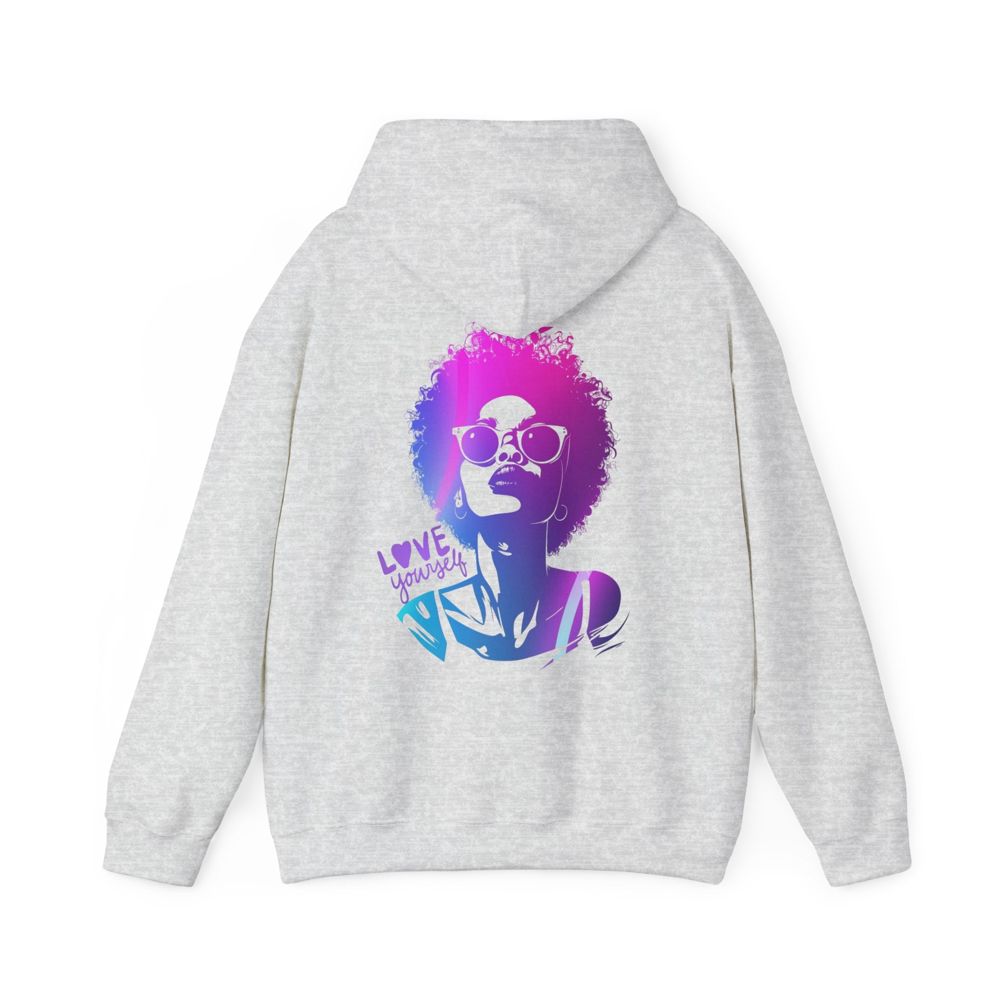 Hoodie „LOVE YOURSELF“ – Stylischer Unisex Hoodie mit kraftvollem Rückenprint