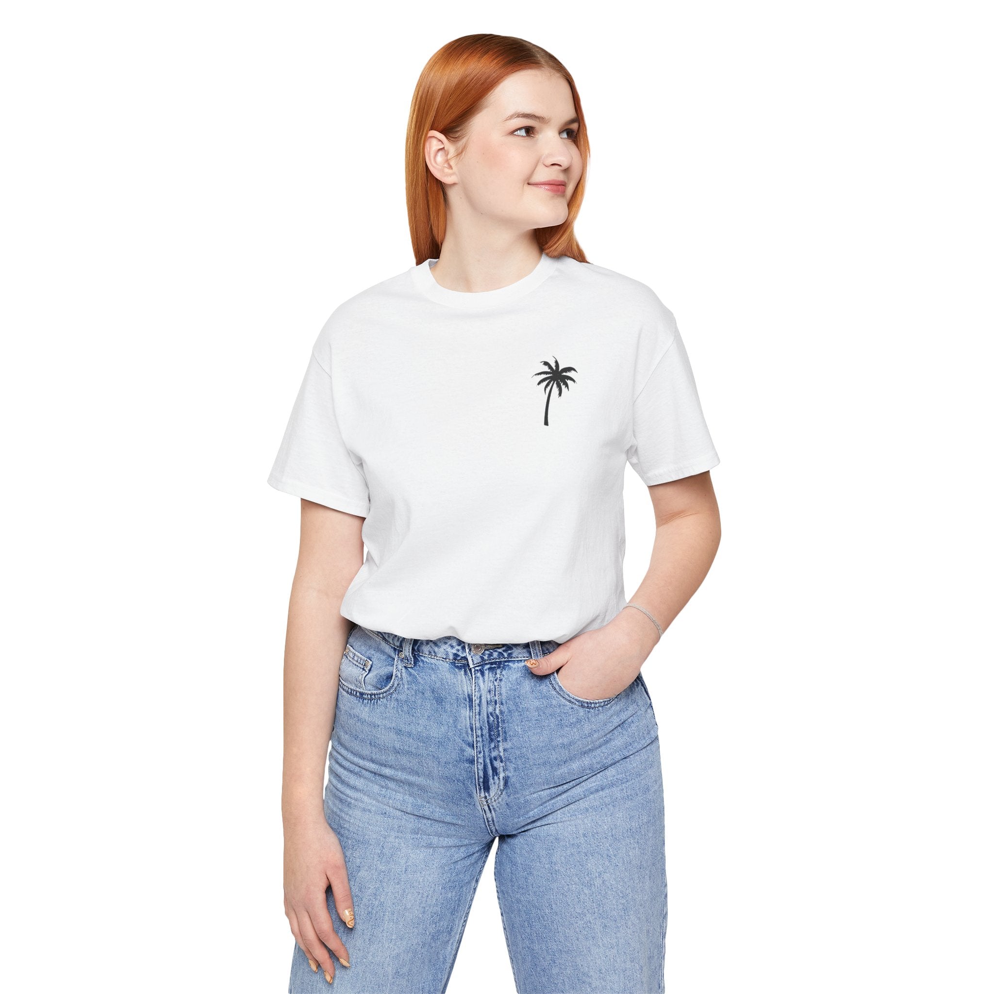 Unisex T-Shirt „Tropical Palm“ – Tropisches Palmen-Motiv | Atmungsaktive Baumwolle für Sommer & Freizeit
