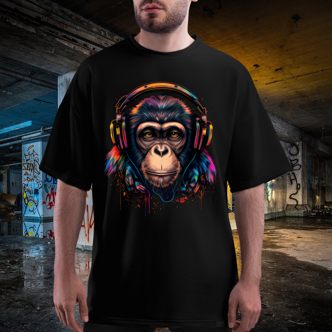 OVERSIZED BOX SHIRT STATEMENT – MUSIC | UNISEX T-SHIRT MIT PRINT