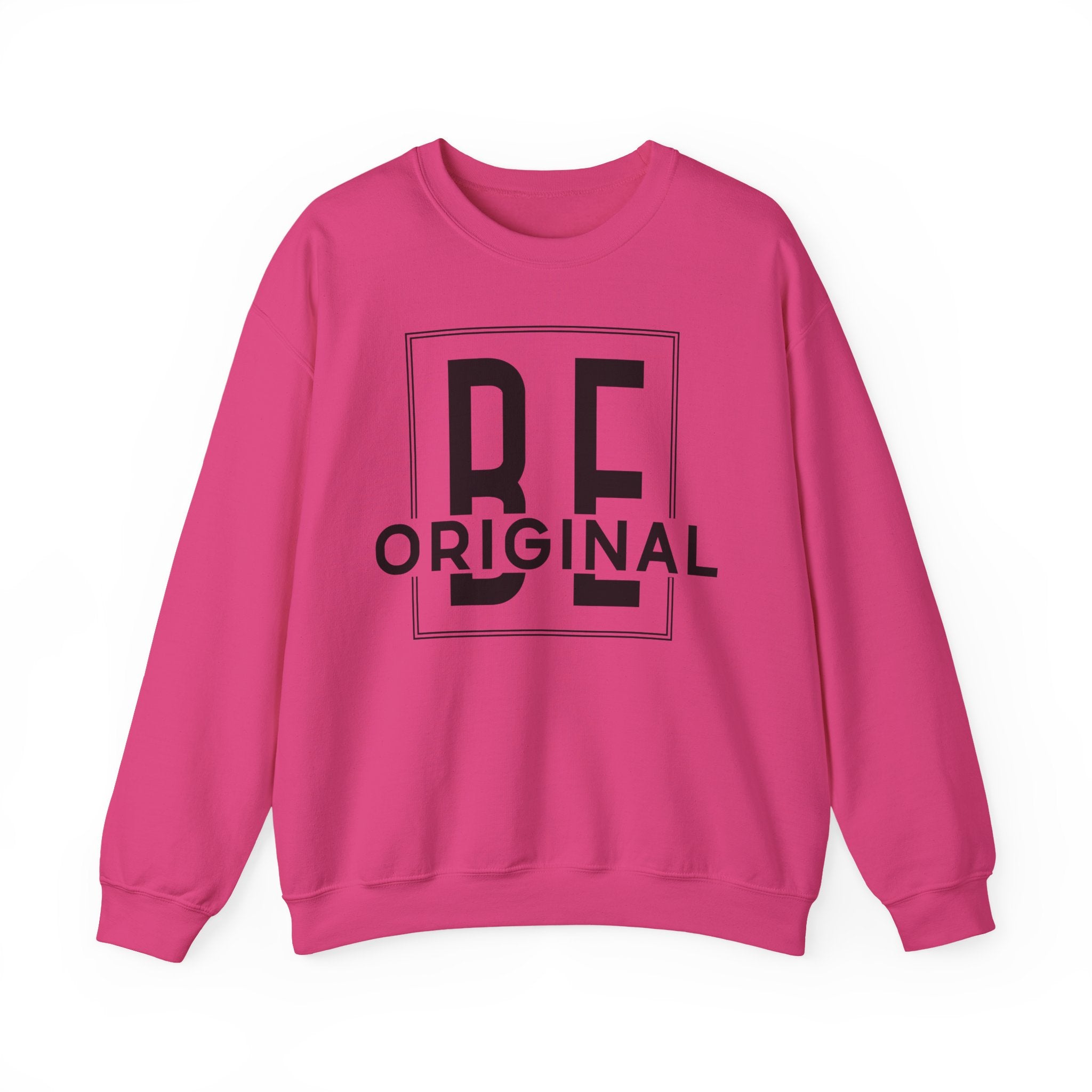 Be Original Unisex Crewneck Sweatshirt - Cozy Gift for Creatives, Sweatshirt for Artists, Inspirational Apparel, Casual Wear, Trendy Fashion