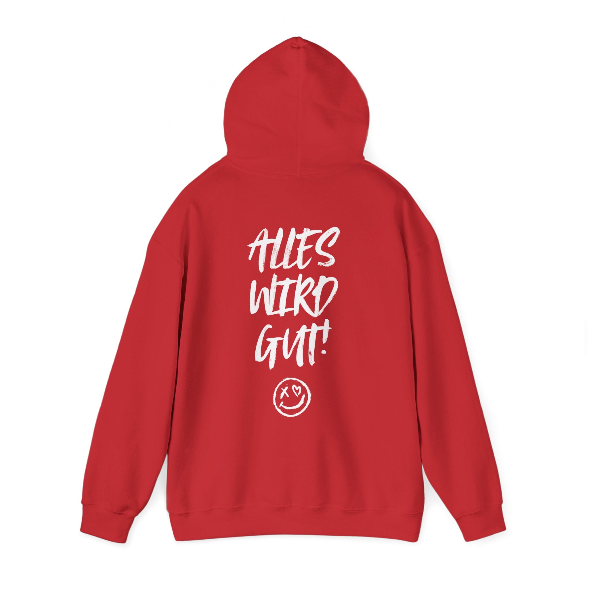 Unisex Hoodie mit Rückenprint „Alles wird gut“ – kuscheliger Hoodie mit positiver Botschaft