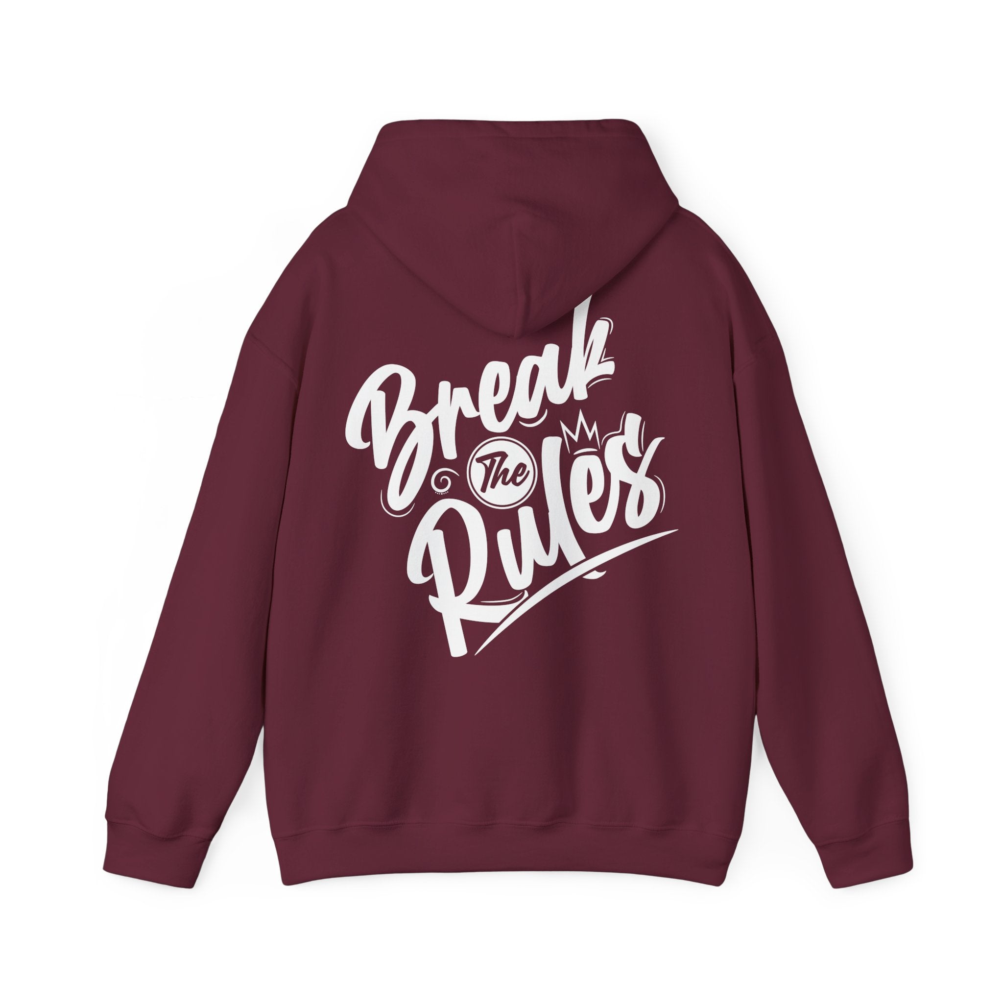 Unisex Hoodie mit Rückenprint „Break the Rules“ – Streetwear Hoodie für mutige Styles
