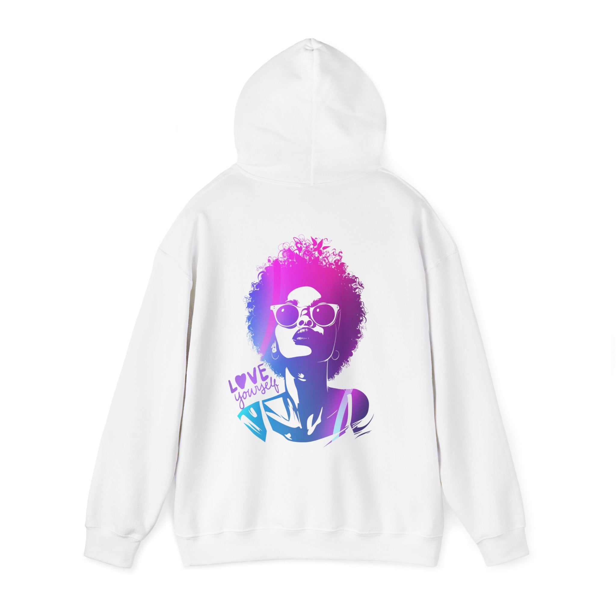 Hoodie „LOVE YOURSELF“ – Stylischer Unisex Hoodie mit kraftvollem Rückenprint