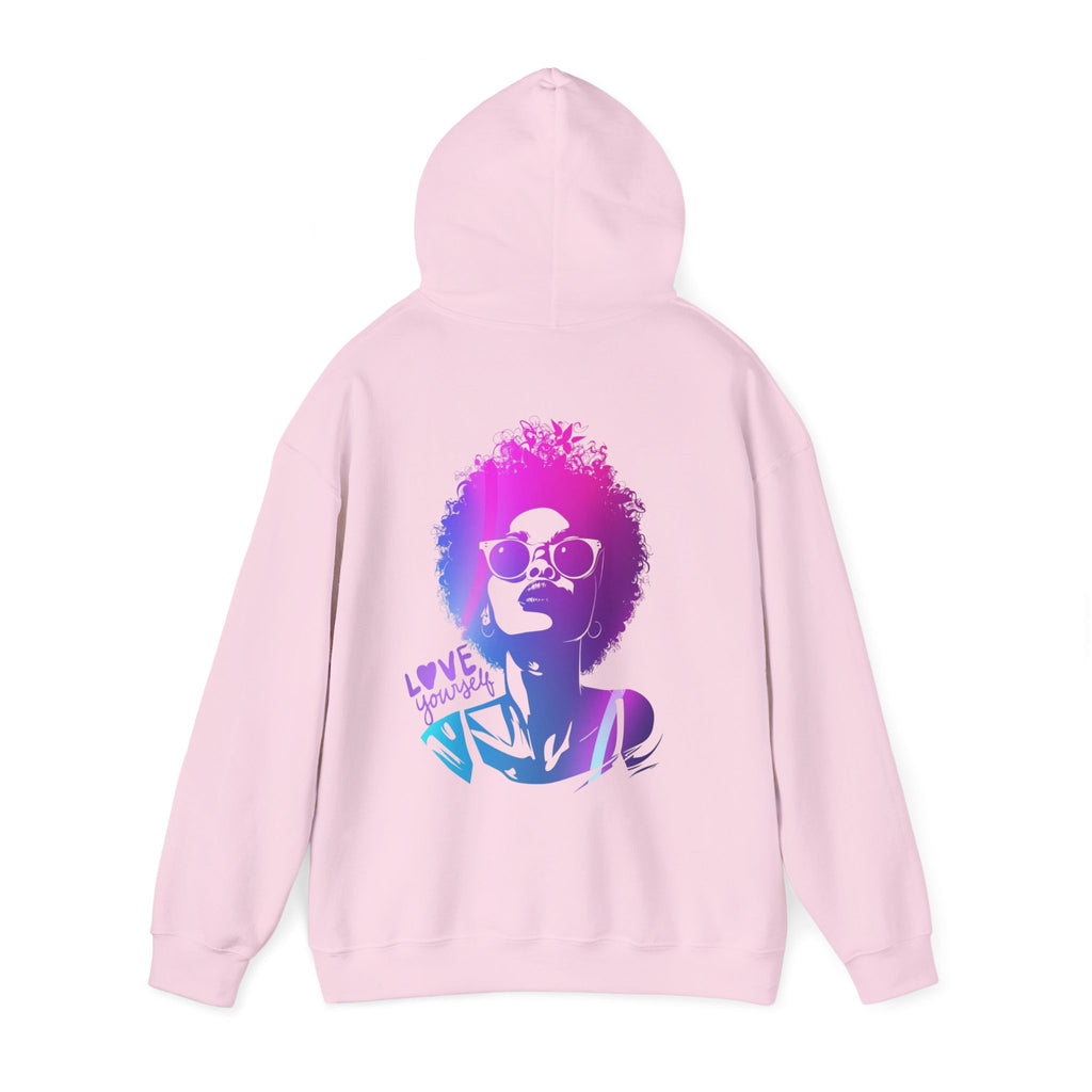 Hoodie „LOVE YOURSELF“ – Stylischer Unisex Hoodie mit kraftvollem Rückenprint