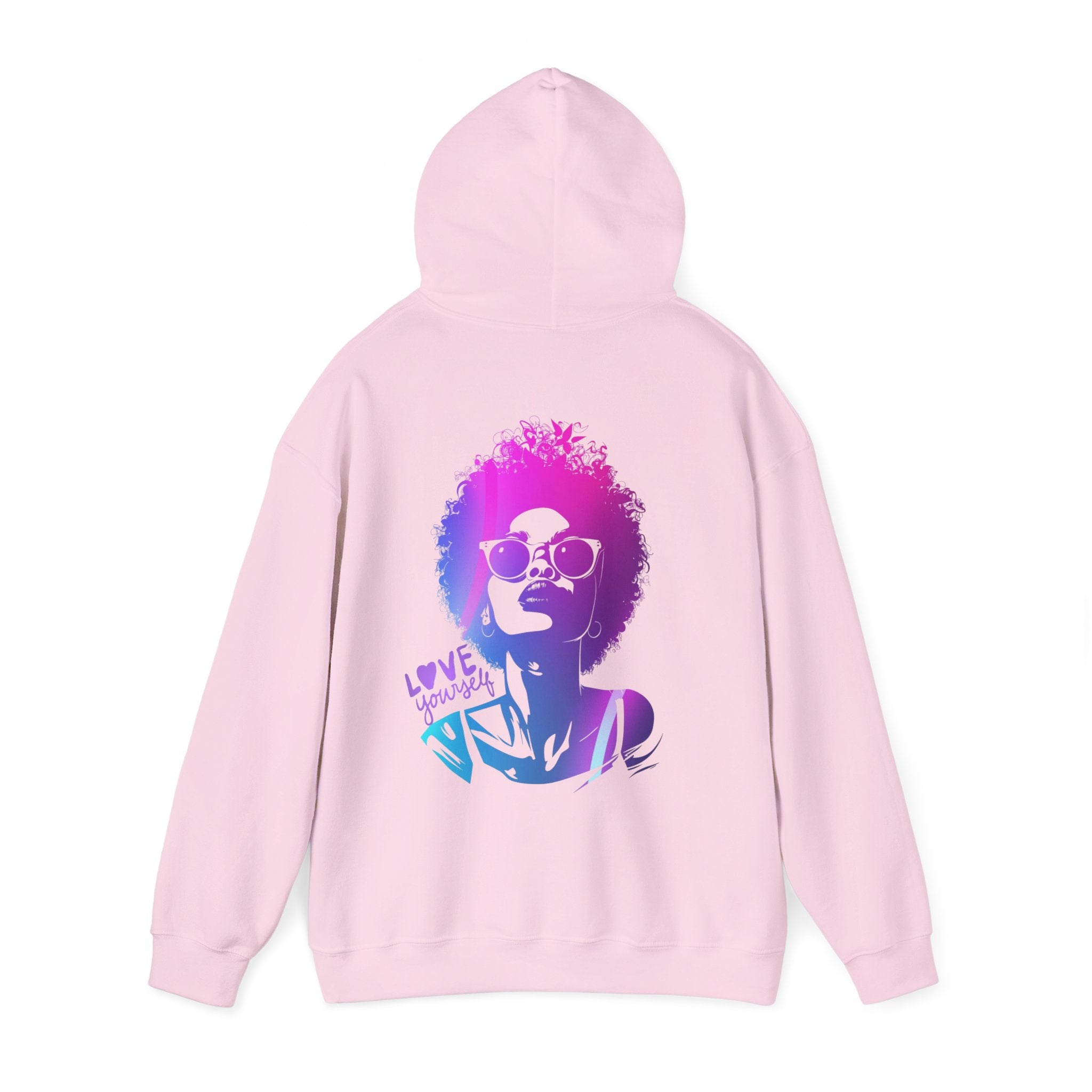 Hoodie „LOVE YOURSELF“ – Stylischer Unisex Hoodie mit kraftvollem Rückenprint