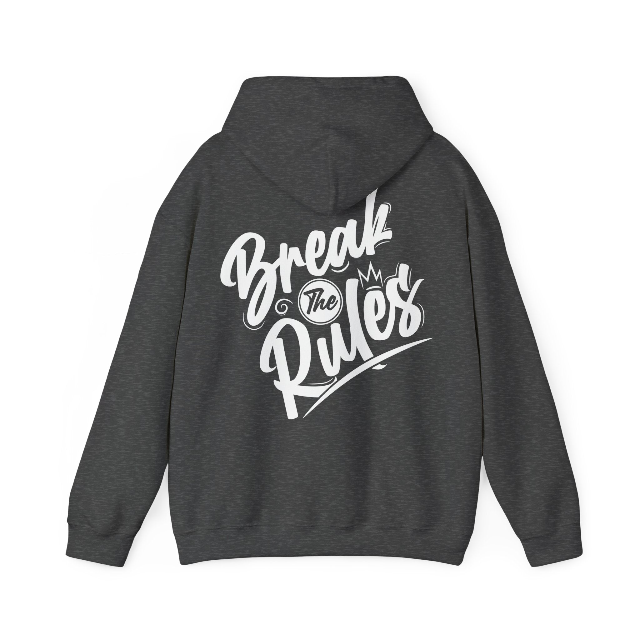 Unisex Hoodie mit Rückenprint „Break the Rules“ – Streetwear Hoodie für mutige Styles