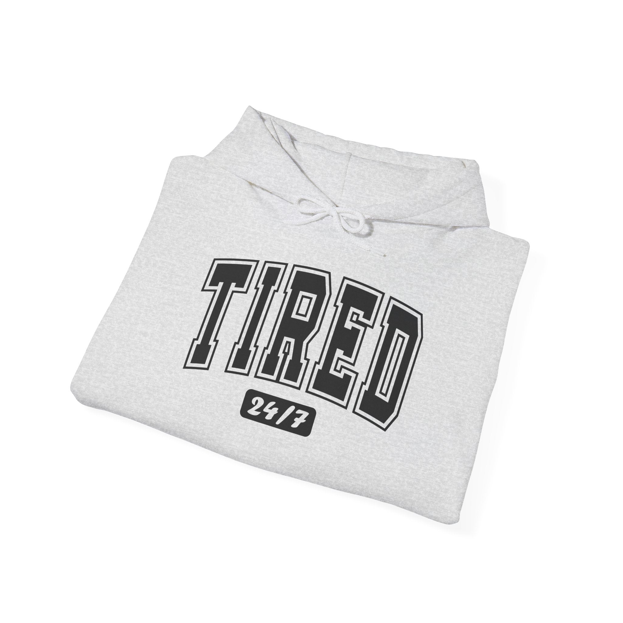 Unisex Heavy Blend™ Hoodie „TIRED 24/7“ – cooler Hoodie mit lässigem Statement-Print