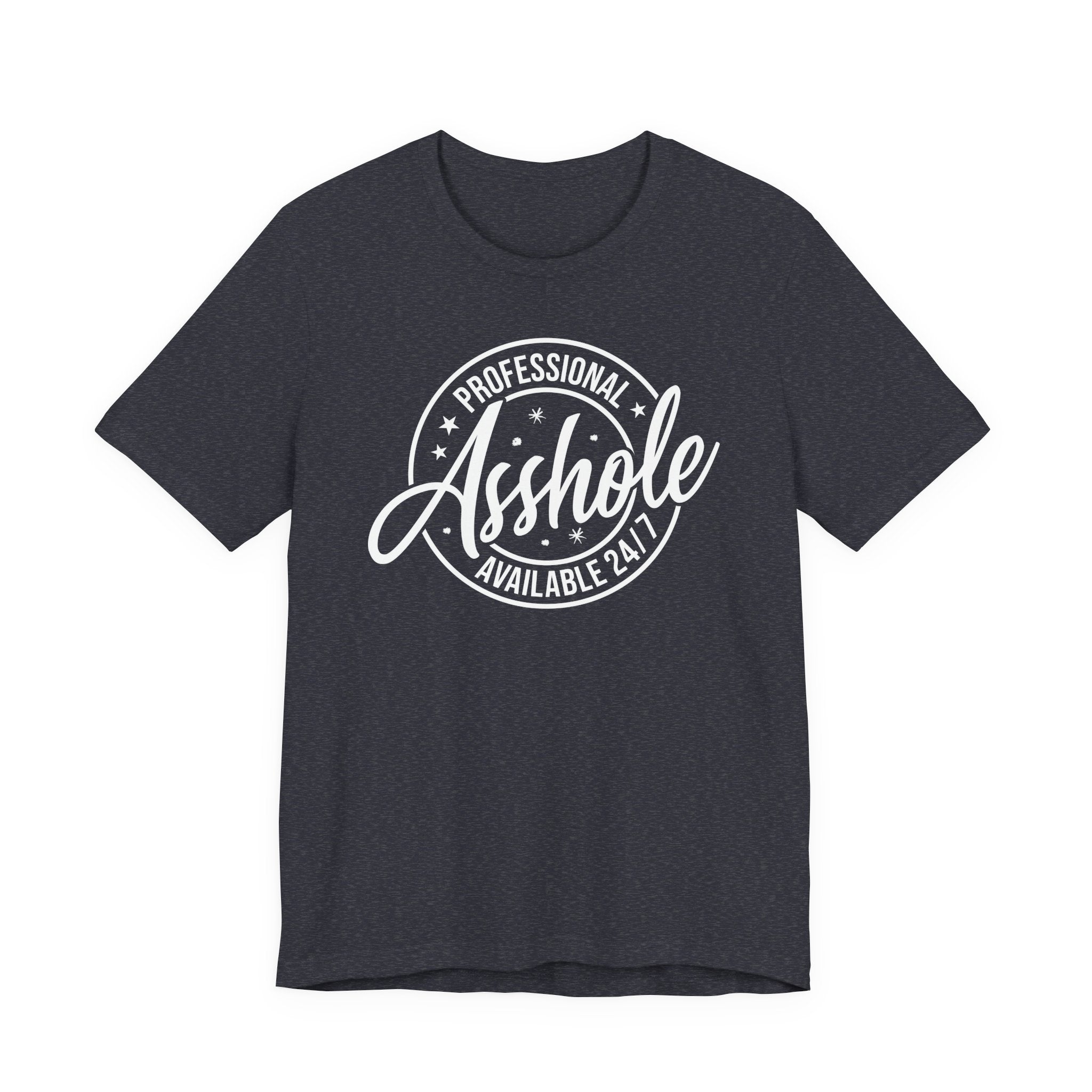 Unisex Jersey T-Shirt mit Frontprint „Asshole“ – freches Statement Shirt aus 100 % Baumwolle