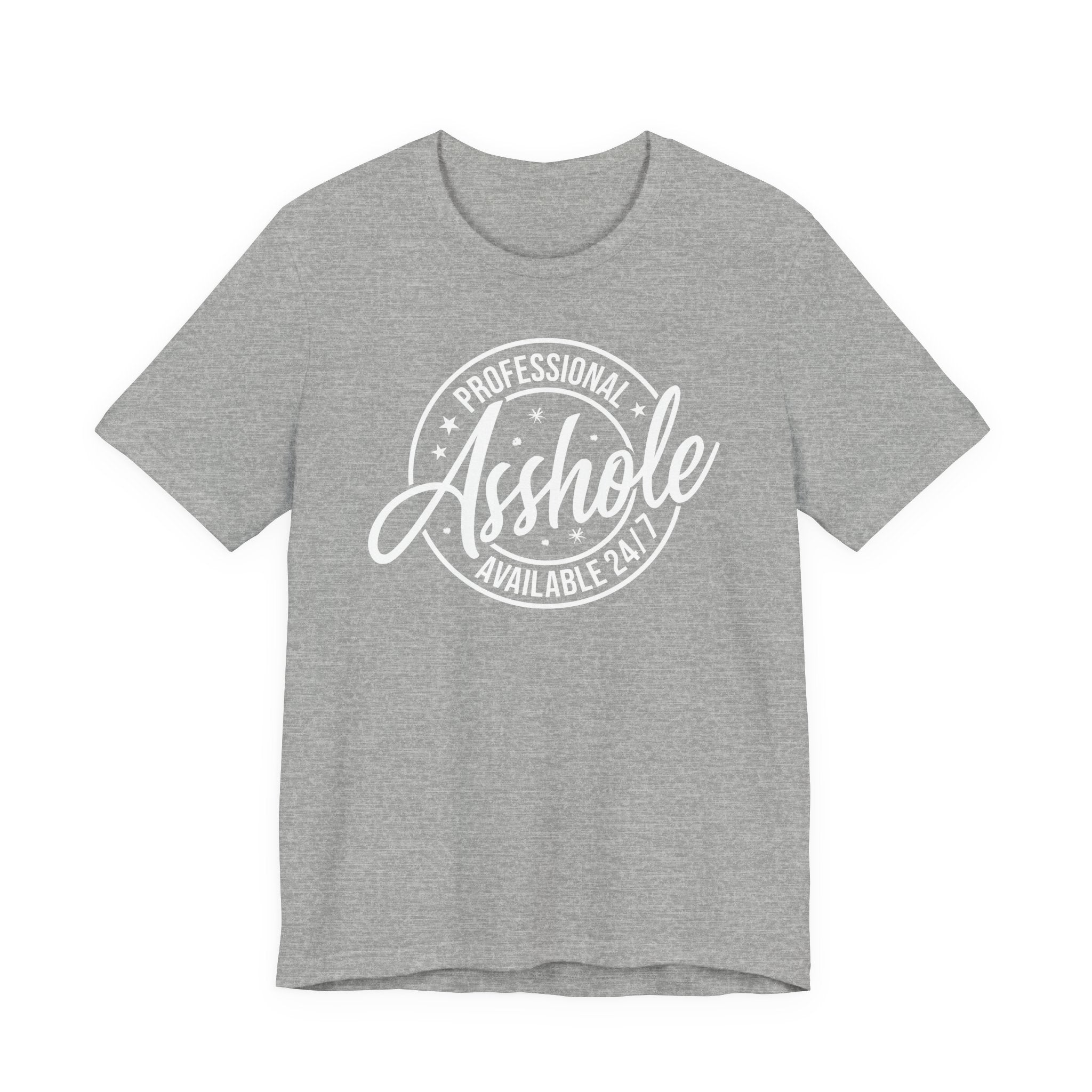 Unisex Jersey T-Shirt mit Frontprint „Asshole“ – freches Statement Shirt aus 100 % Baumwolle