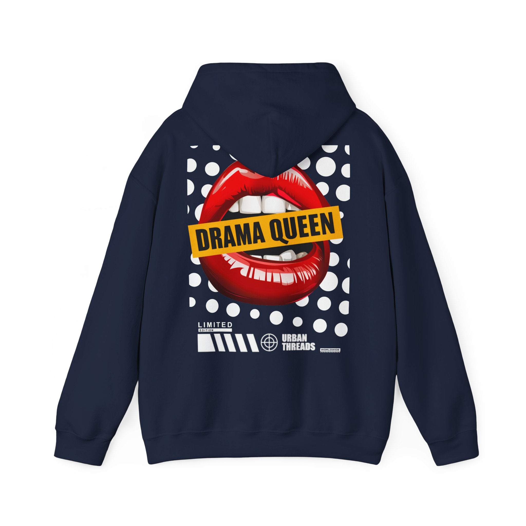 Hoodie „Drama Queen“ – Stylischer Unisex Hoodie mit auffälligem Rückenprint