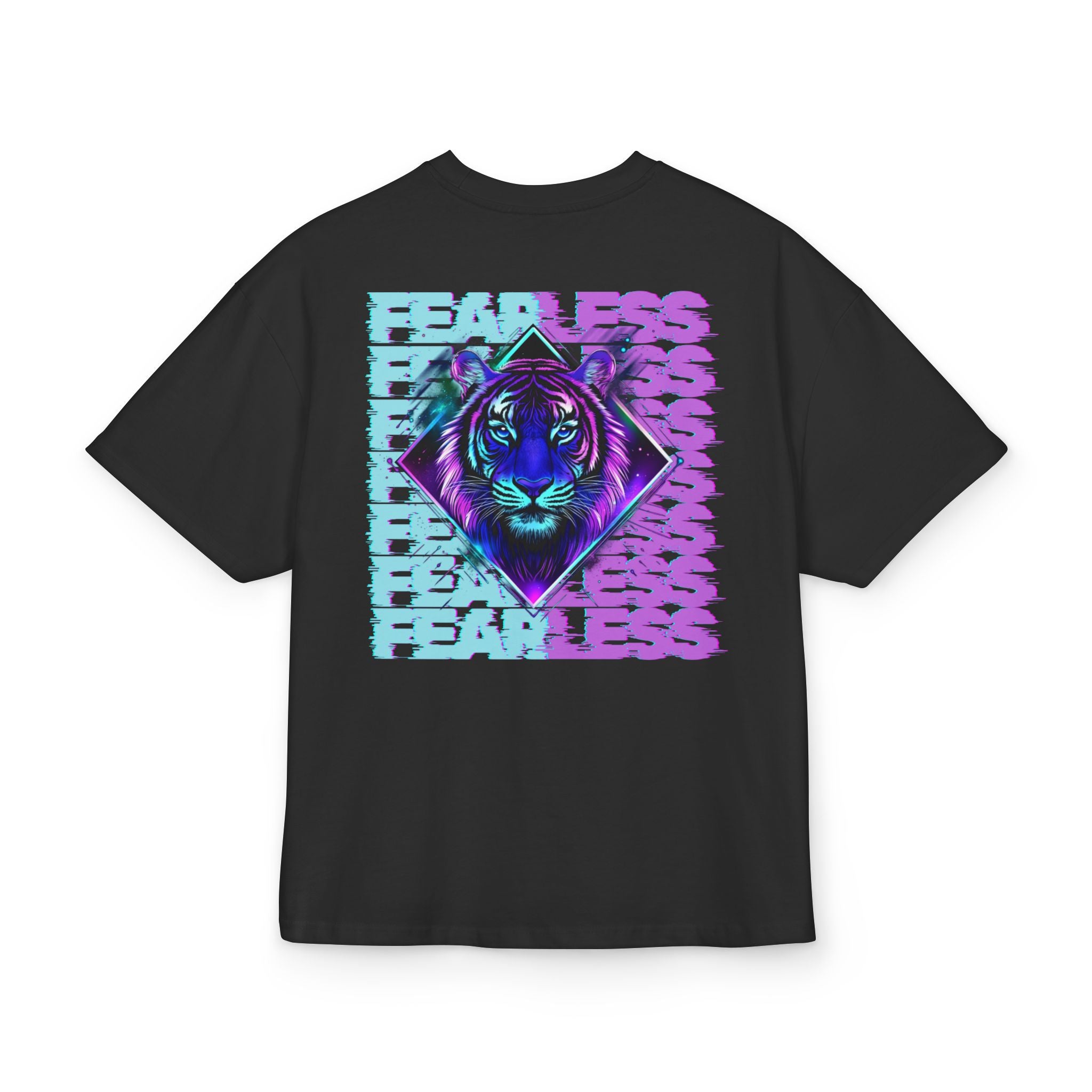 Unisex Ultra Heavy Cotton Box Tee „FEARLESS“ – Stilsicheres Boxy Shirt mit kraftvollem Rückenprint