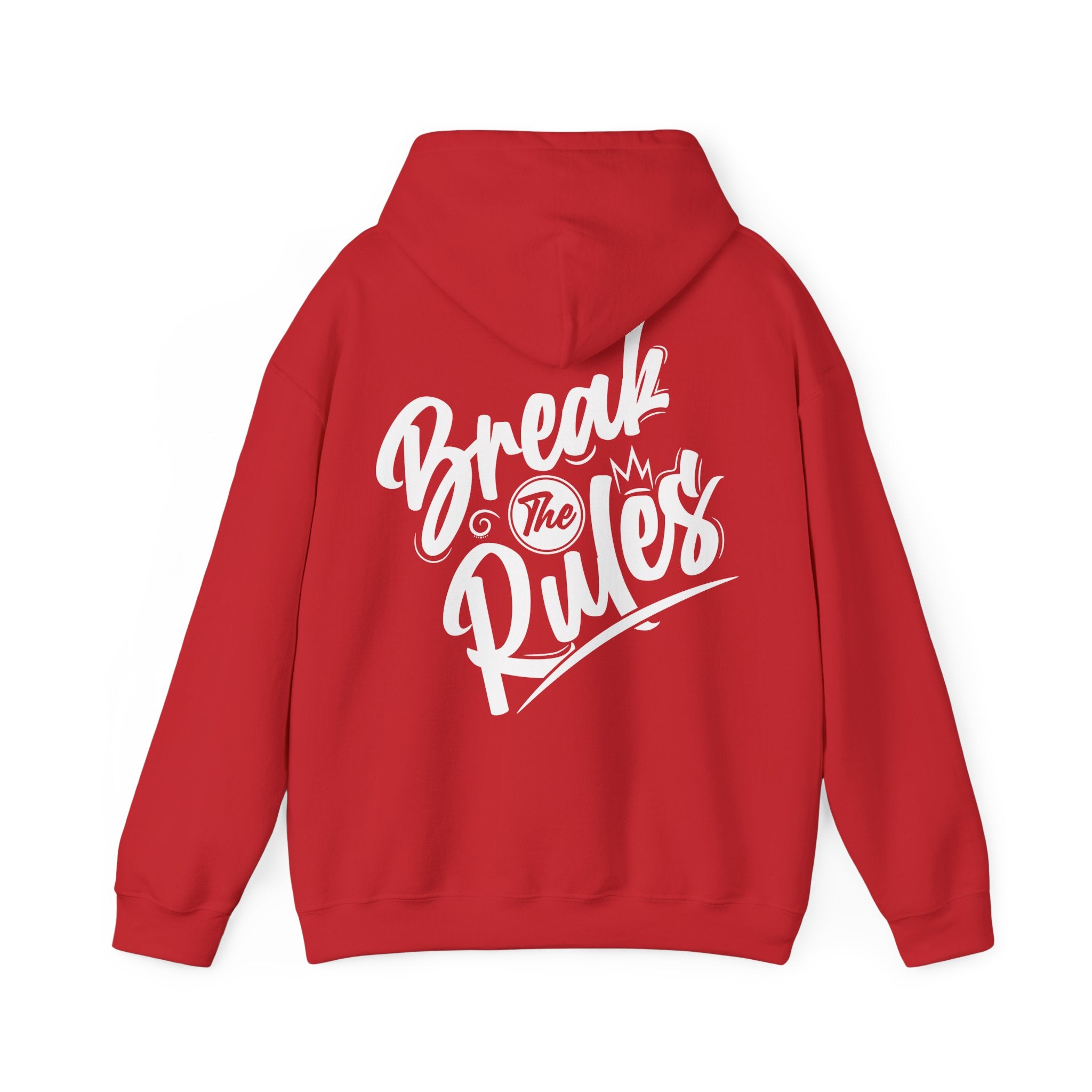 Unisex Hoodie mit Rückenprint „Break the Rules“ – Streetwear Hoodie für mutige Styles