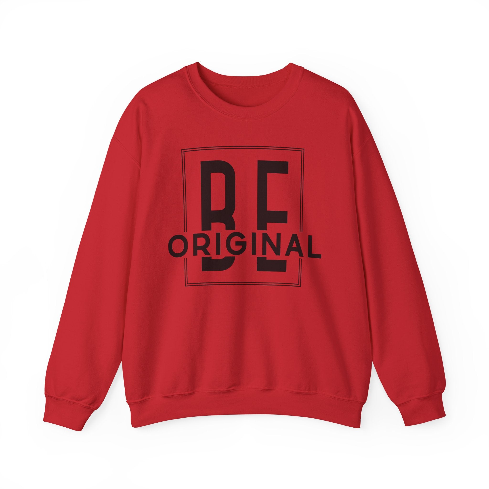 Be Original Unisex Crewneck Sweatshirt - Cozy Gift for Creatives, Sweatshirt for Artists, Inspirational Apparel, Casual Wear, Trendy Fashion
