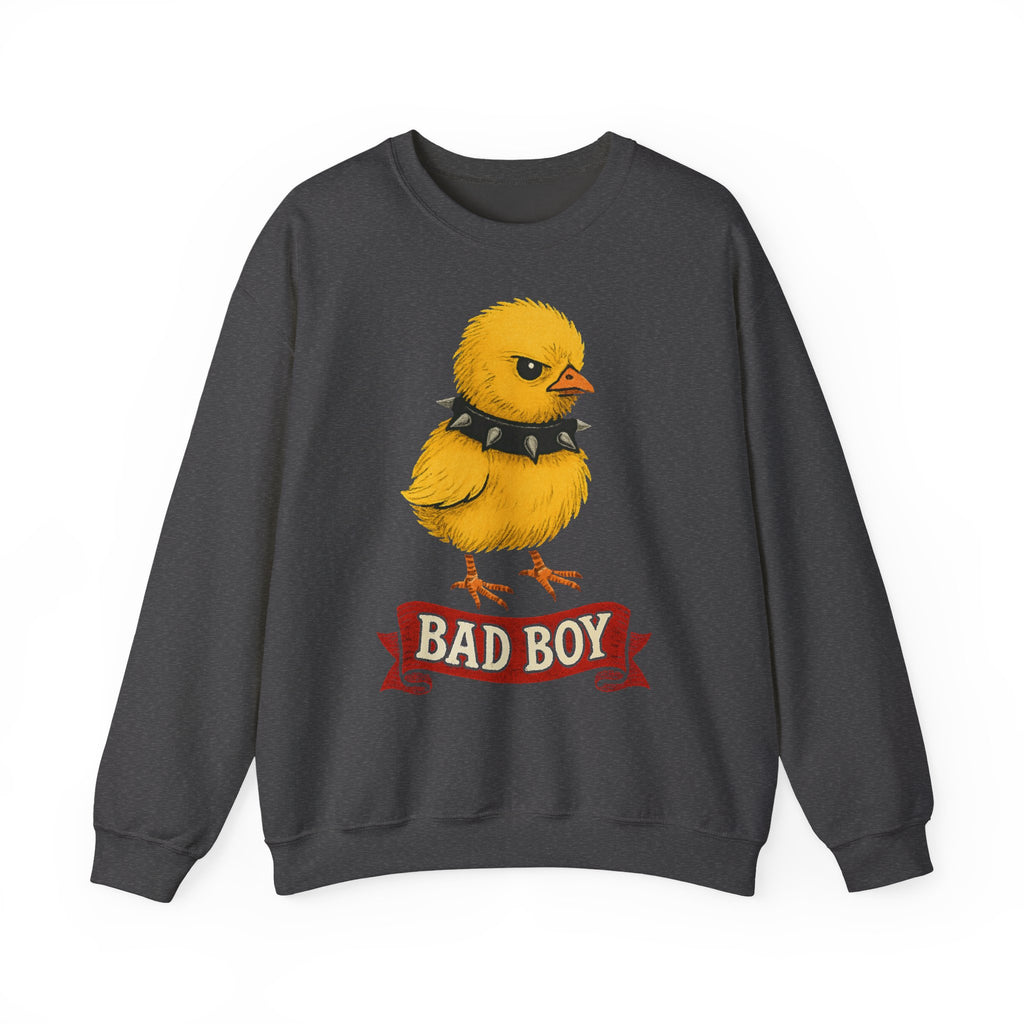 Bad Boy Chick Sweatshirt, Unisex Sweatshirt, Cute Chicken Gift, Funny Animal Crewneck, Trendy Apparel