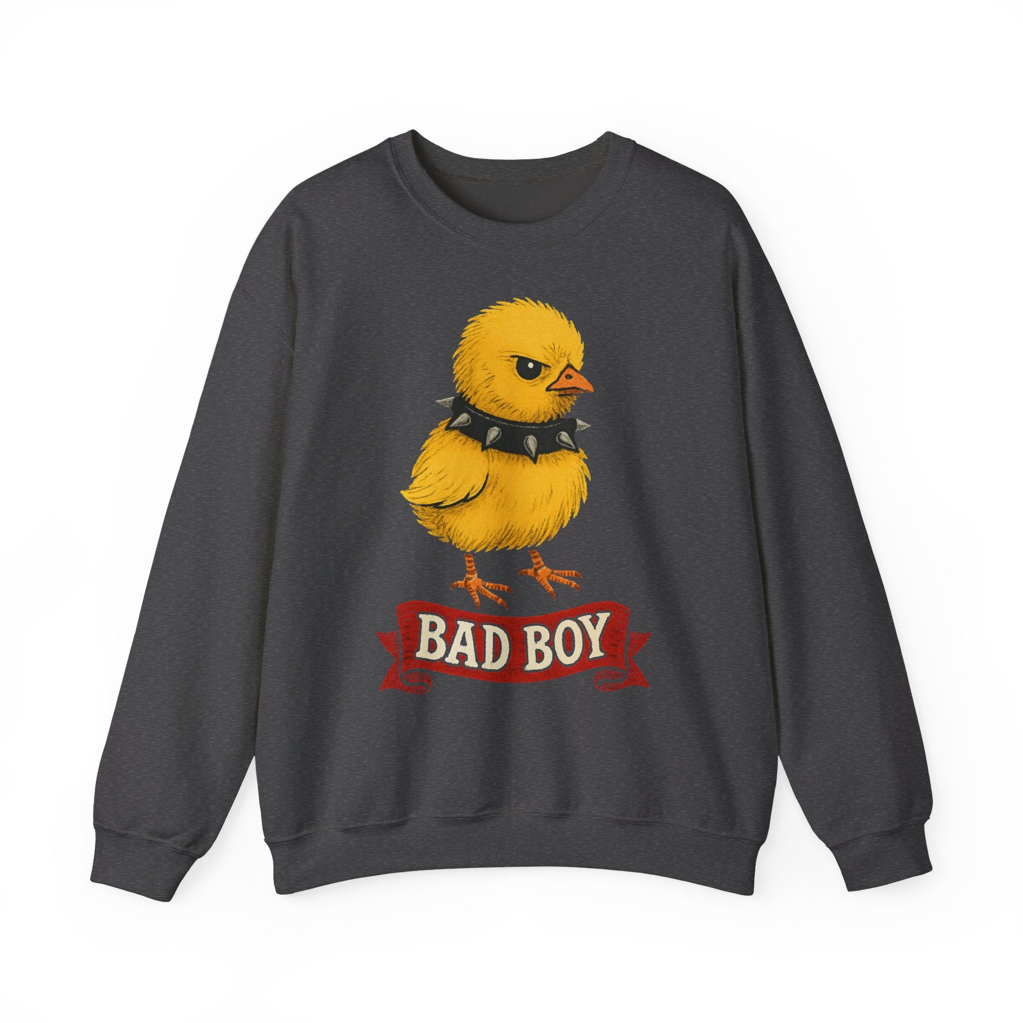 Bad Boy Chick Sweatshirt, Unisex Sweatshirt, Cute Chicken Gift, Funny Animal Crewneck, Trendy Apparel