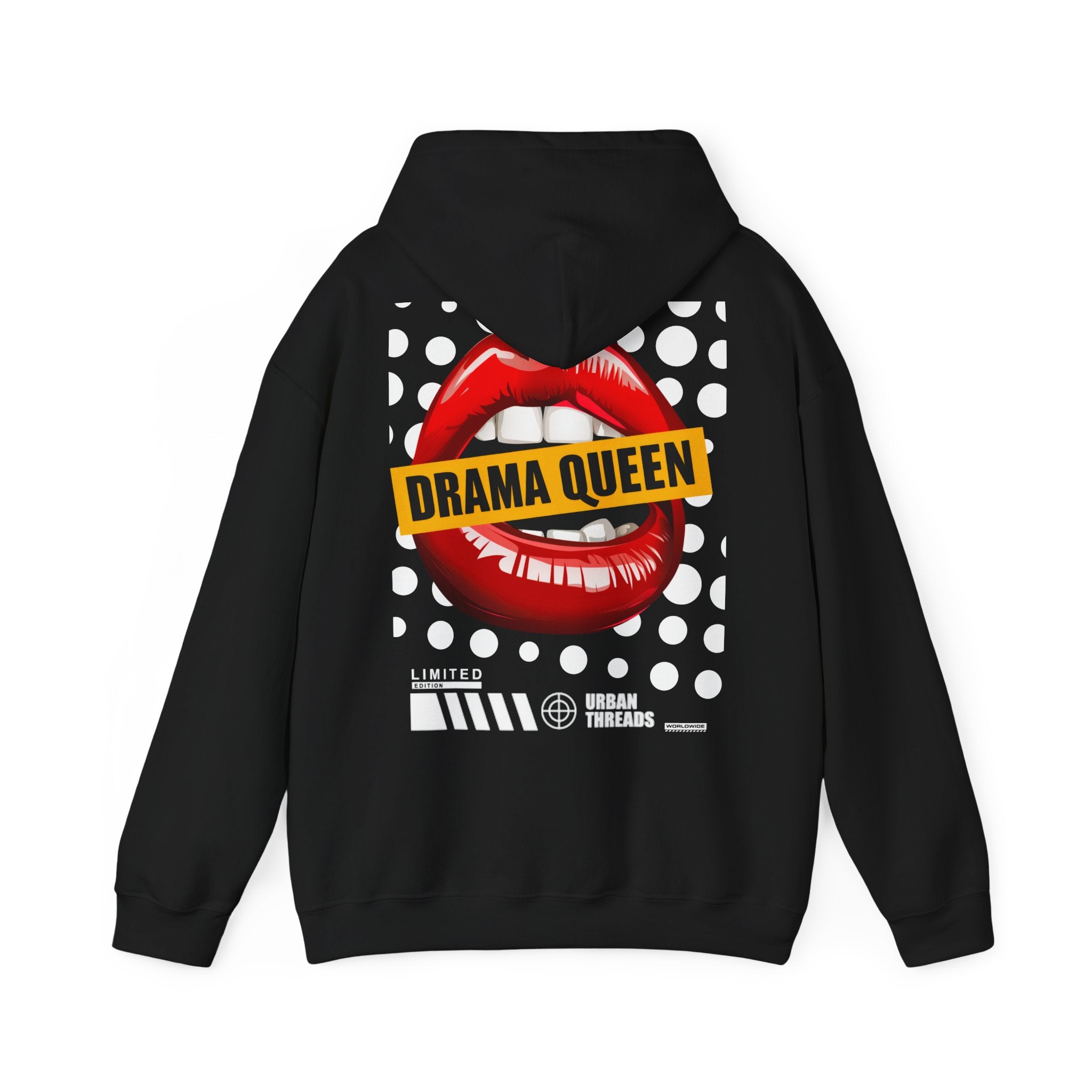 Hoodie „Drama Queen“ – Stylischer Unisex Hoodie mit auffälligem Rückenprint