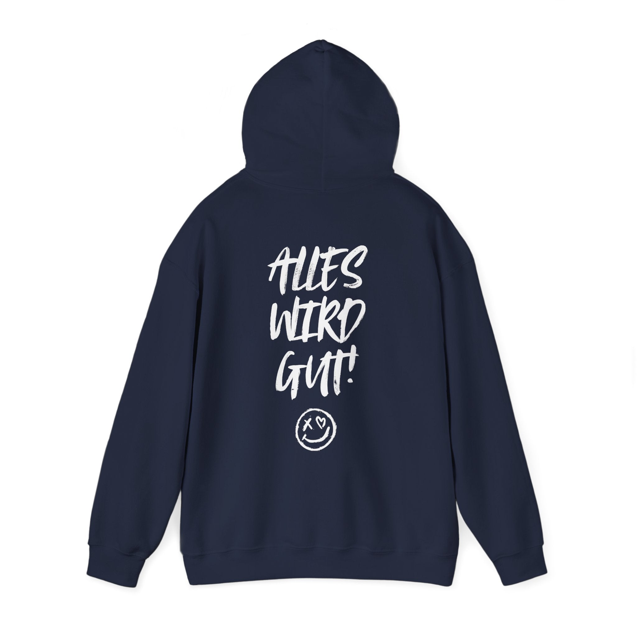 Unisex Hoodie mit Rückenprint „Alles wird gut“ – kuscheliger Hoodie mit positiver Botschaft