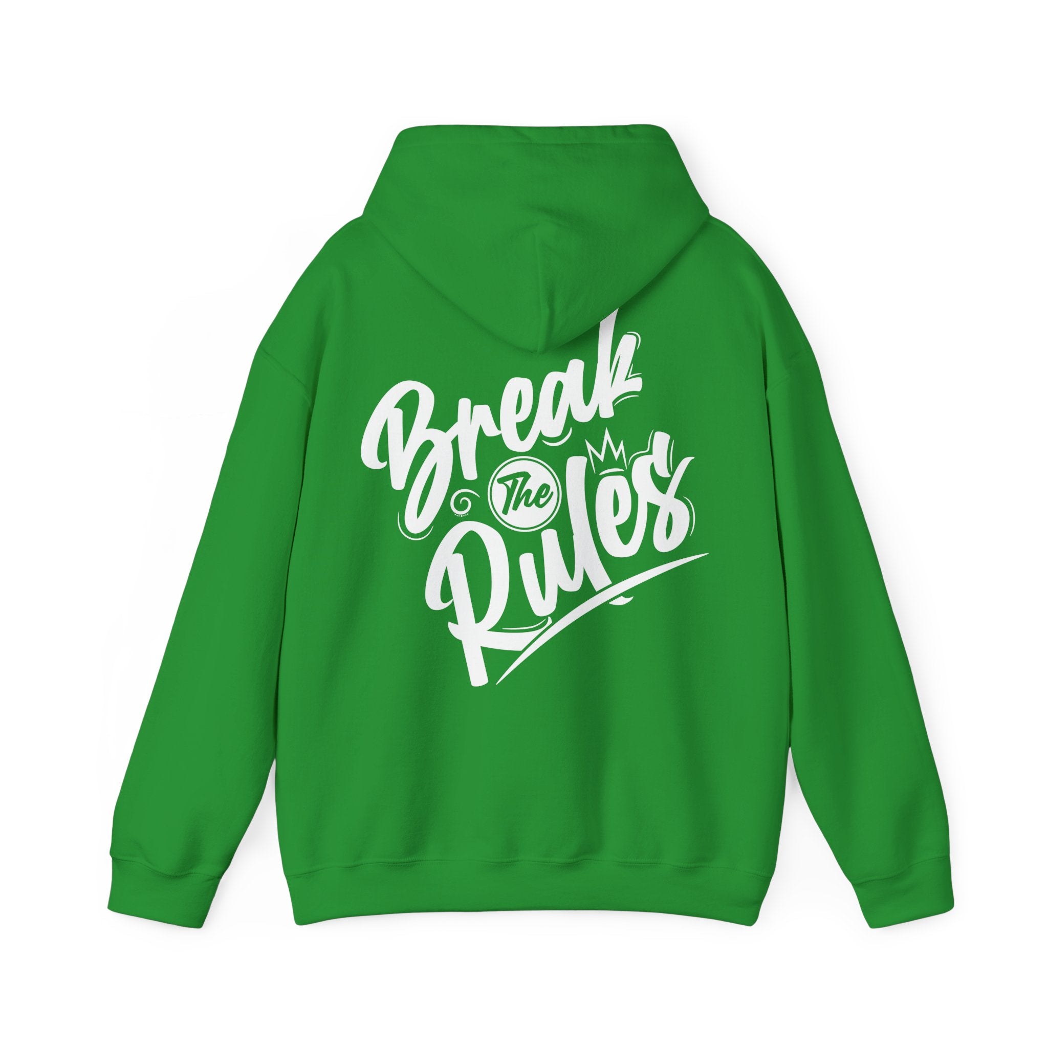 Unisex Hoodie mit Rückenprint „Break the Rules“ – Streetwear Hoodie für mutige Styles