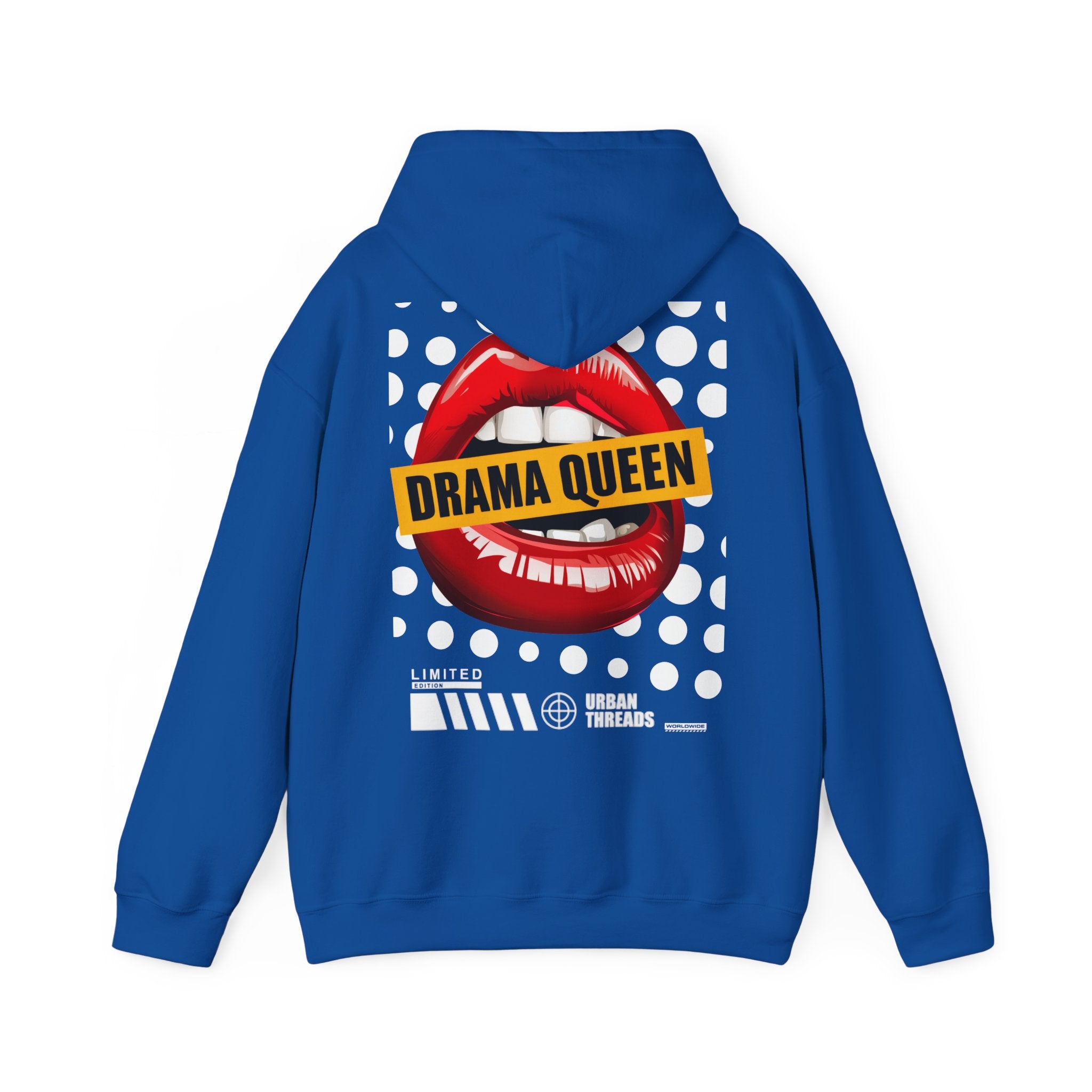 Hoodie „Drama Queen“ – Stylischer Unisex Hoodie mit auffälligem Rückenprint
