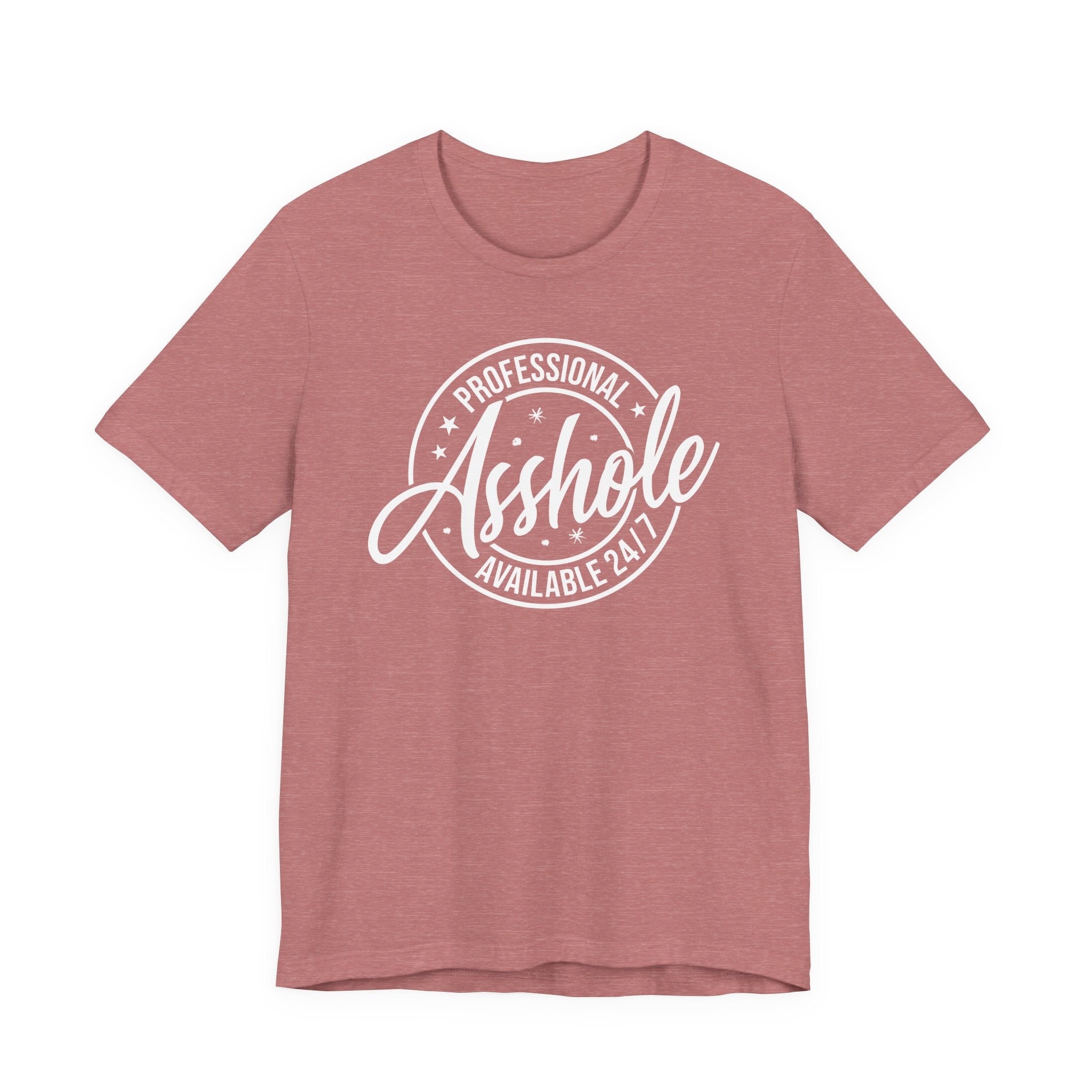 Unisex Jersey T-Shirt mit Frontprint „Asshole“ – freches Statement Shirt aus 100 % Baumwolle
