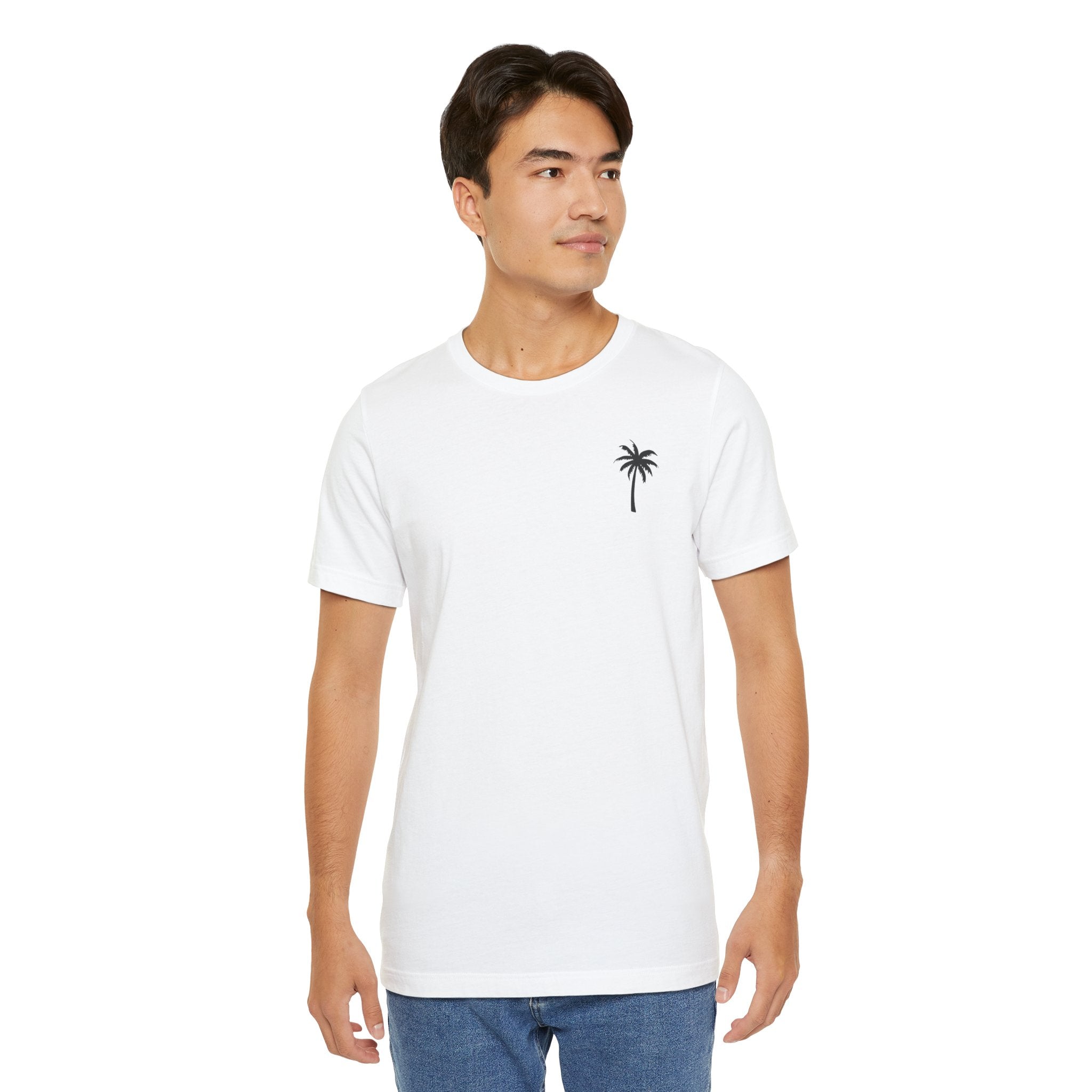 Unisex T-Shirt „Tropical Palm“ – Tropisches Palmen-Motiv | Atmungsaktive Baumwolle für Sommer & Freizeit