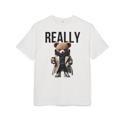 Unisex Oversized T-Shirt „REALLY“ mit Statement Print | 100 % Baumwolle | seianders.de