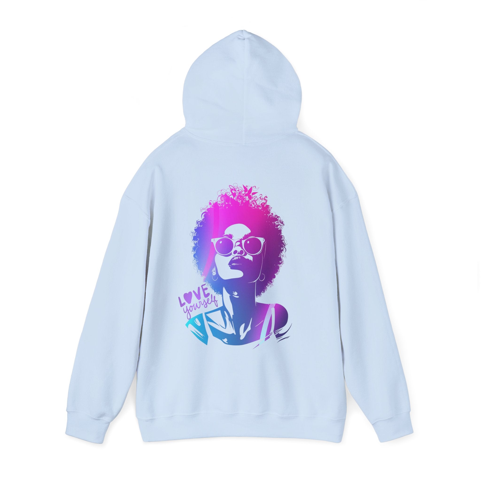 Hoodie „LOVE YOURSELF“ – Stylischer Unisex Hoodie mit kraftvollem Rückenprint