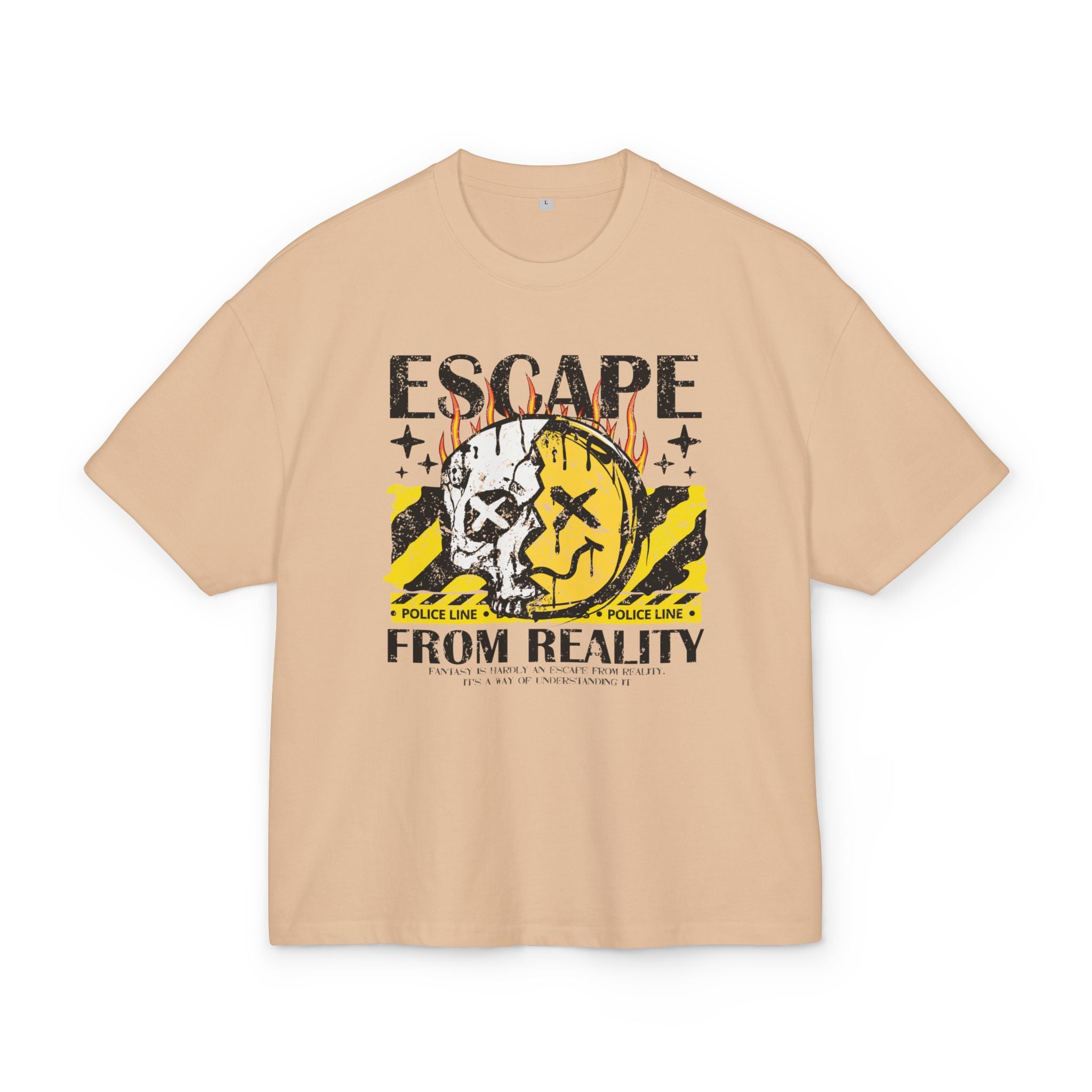 OVERSIZED BOX SHIRT STATEMENT – ESCAPE FROM REALITY | UNISEX T-SHIRT MIT PRINT