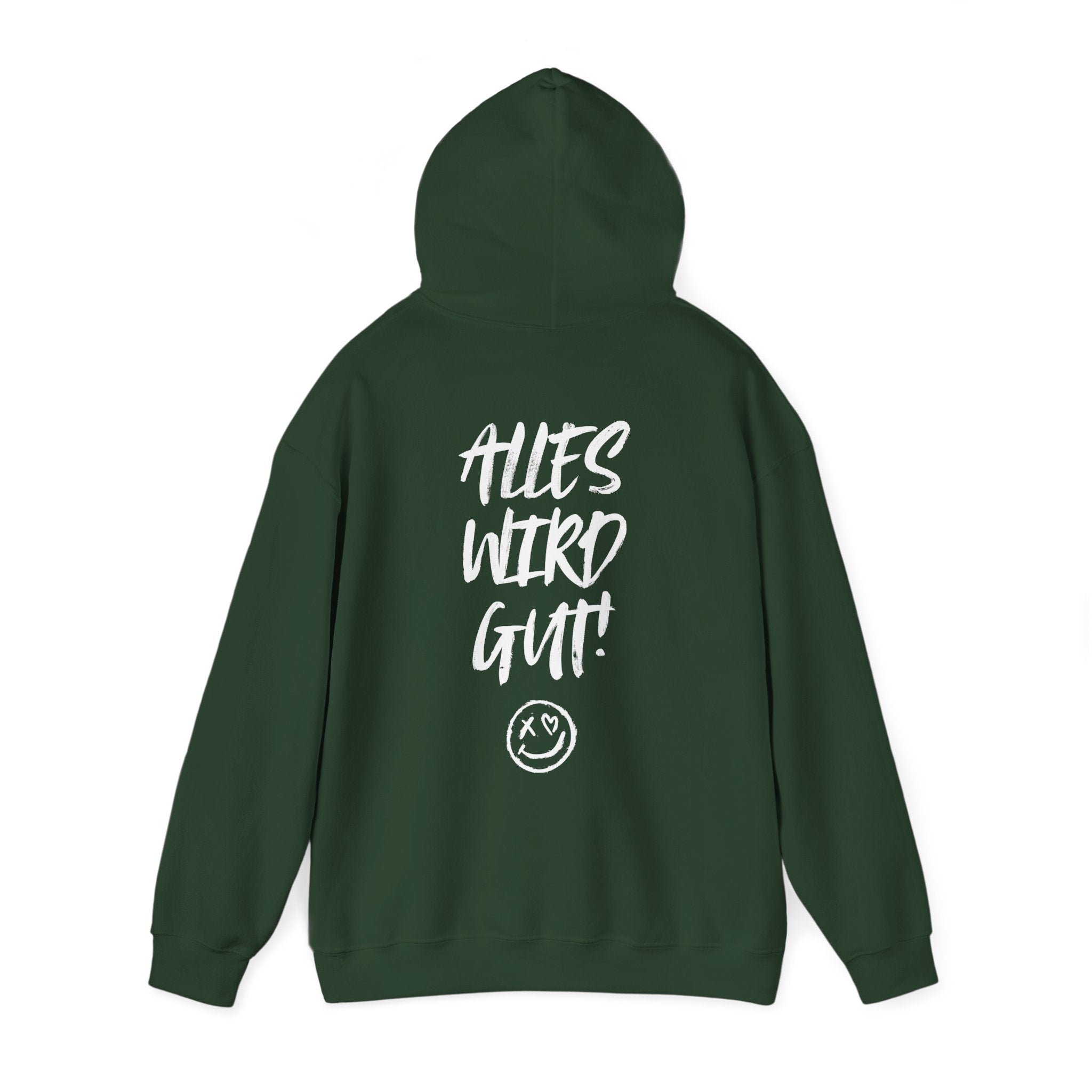 Unisex Hoodie mit Rückenprint „Alles wird gut“ – kuscheliger Hoodie mit positiver Botschaft