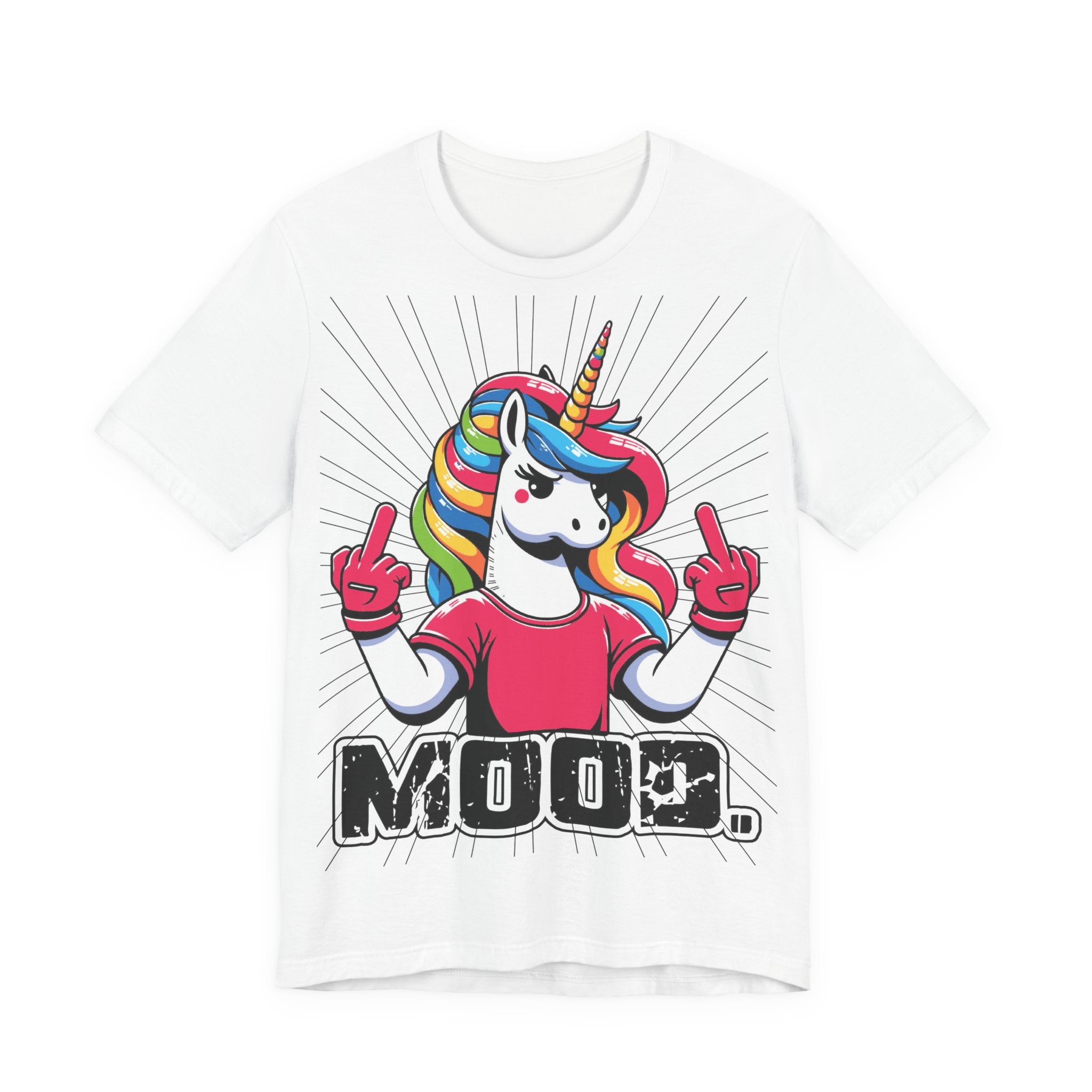 Unisex Jersey T-Shirt „Mittelfinger Mood“ – Cooles Kurzarmshirt mit frechem Print