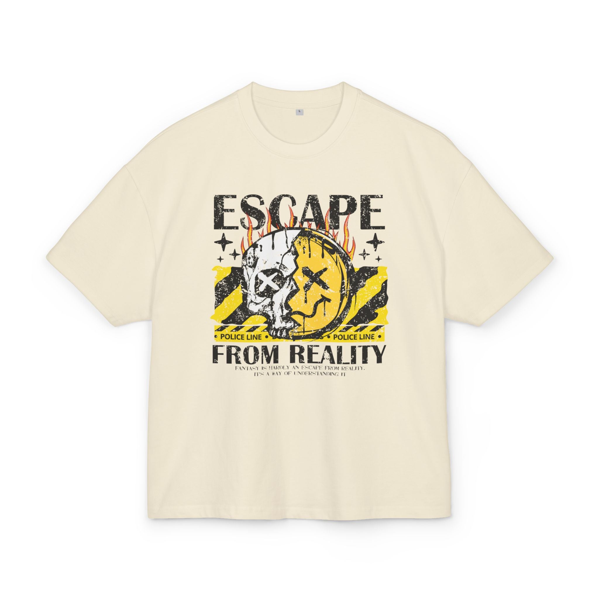 OVERSIZED BOX SHIRT STATEMENT – ESCAPE FROM REALITY | UNISEX T-SHIRT MIT PRINT