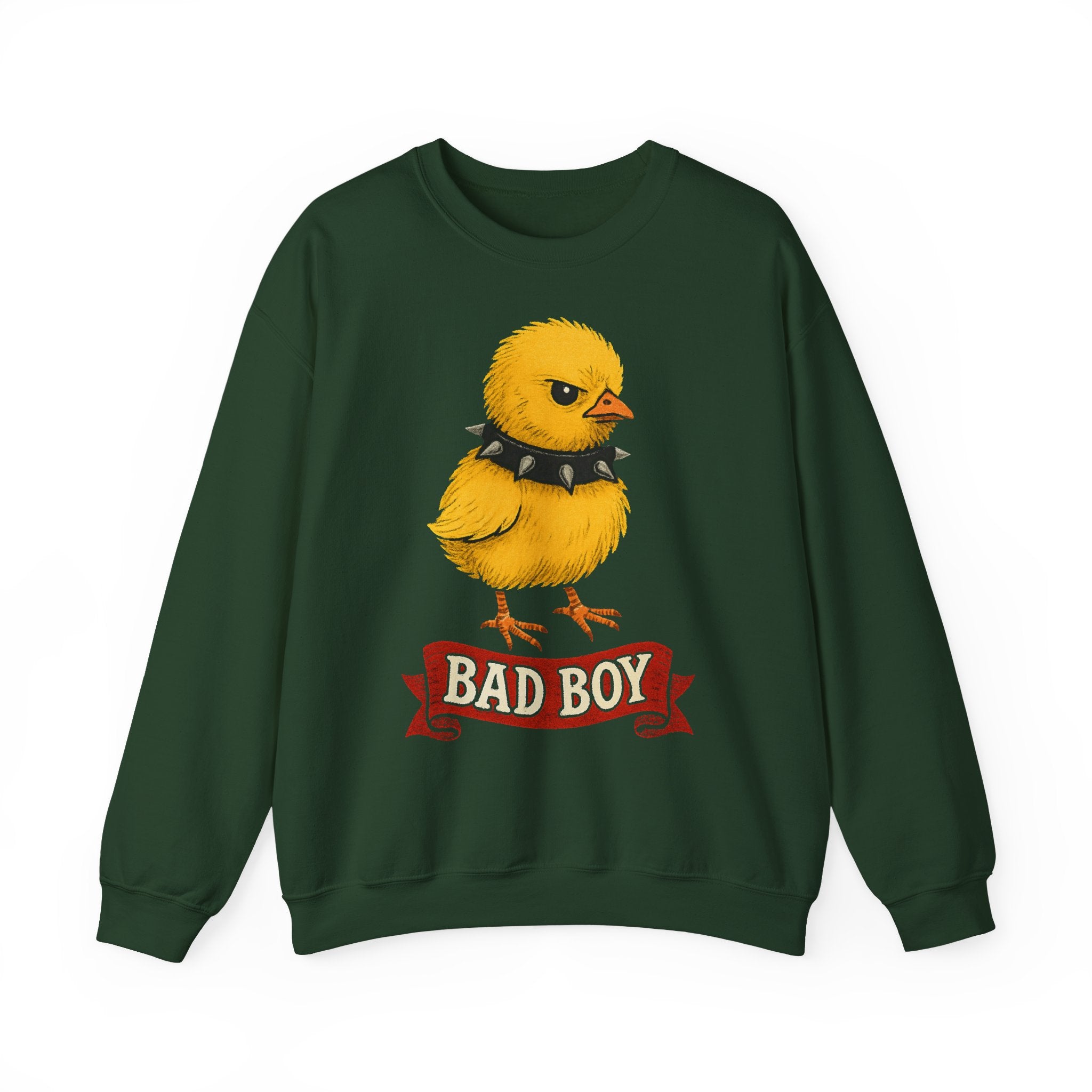Bad Boy Chick Sweatshirt, Unisex Sweatshirt, Cute Chicken Gift, Funny Animal Crewneck, Trendy Apparel