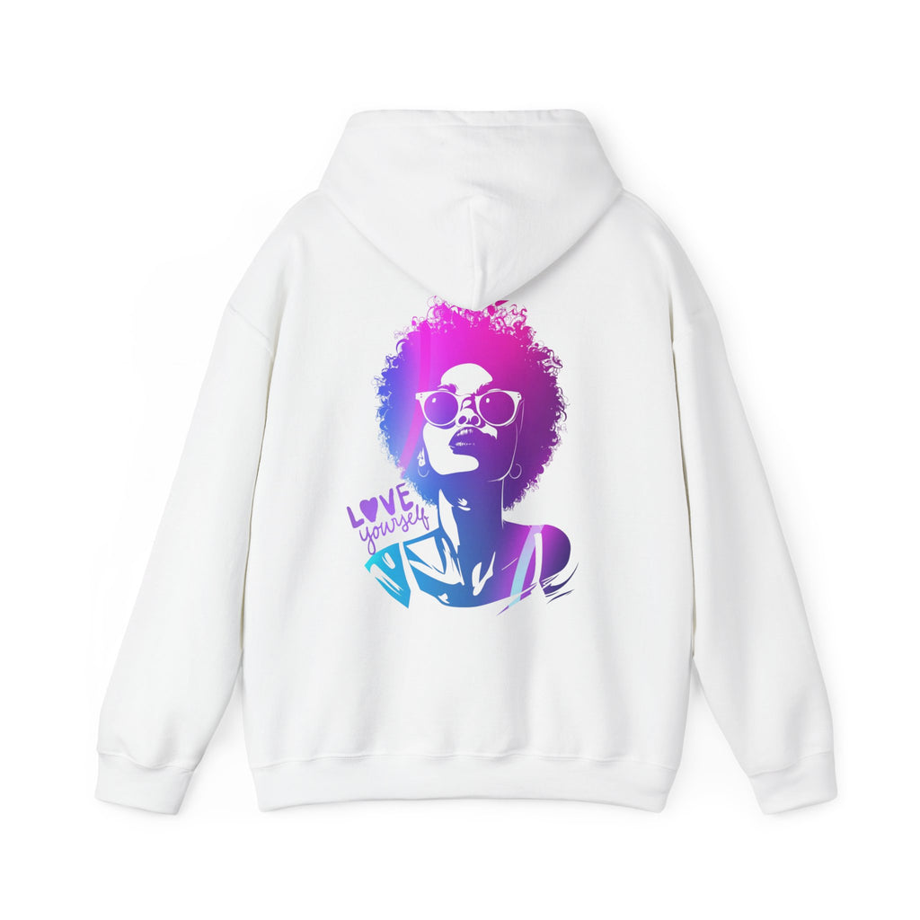 Hoodie „LOVE YOURSELF“ – Stylischer Unisex Hoodie mit kraftvollem Rückenprint