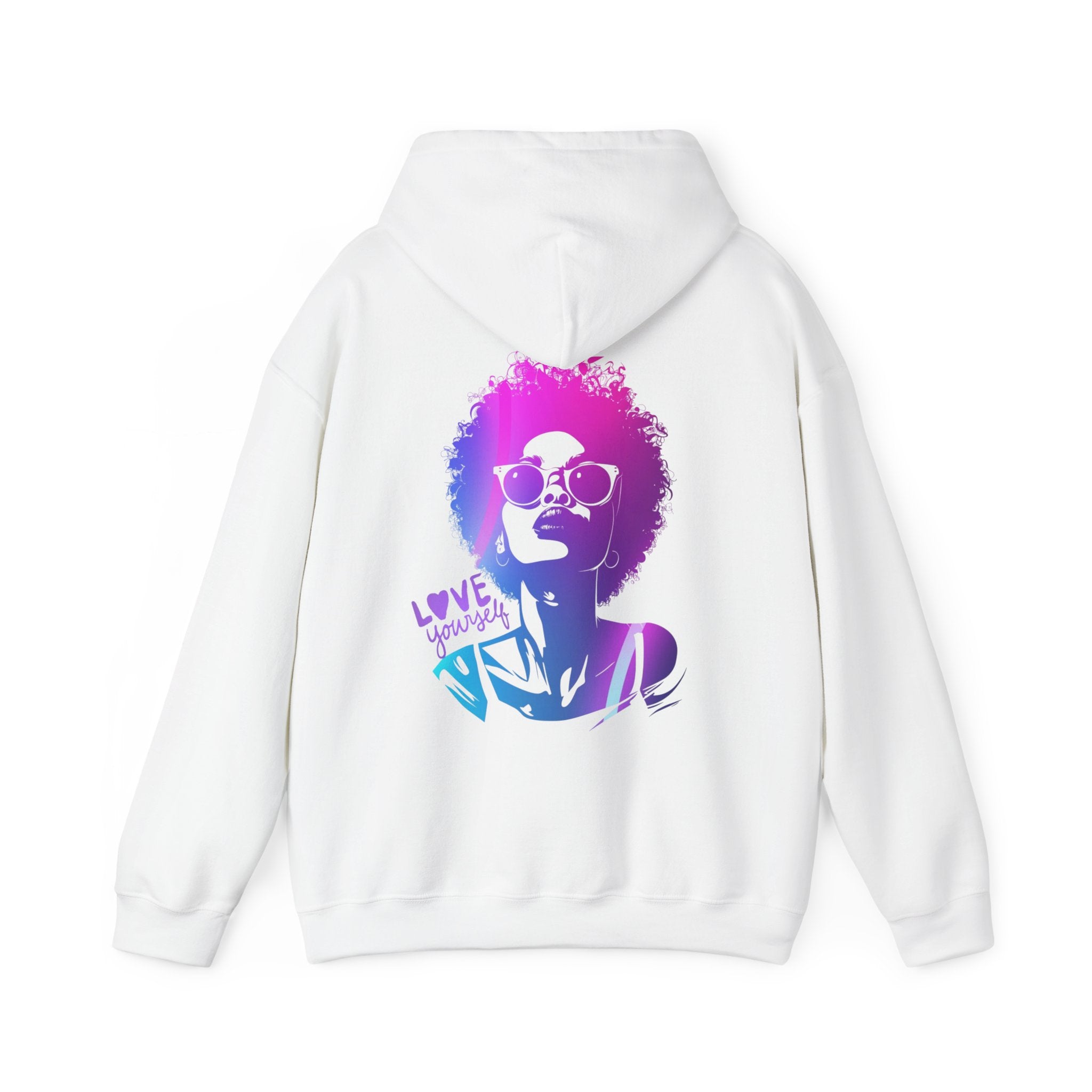 Hoodie „LOVE YOURSELF“ – Stylischer Unisex Hoodie mit kraftvollem Rückenprint
