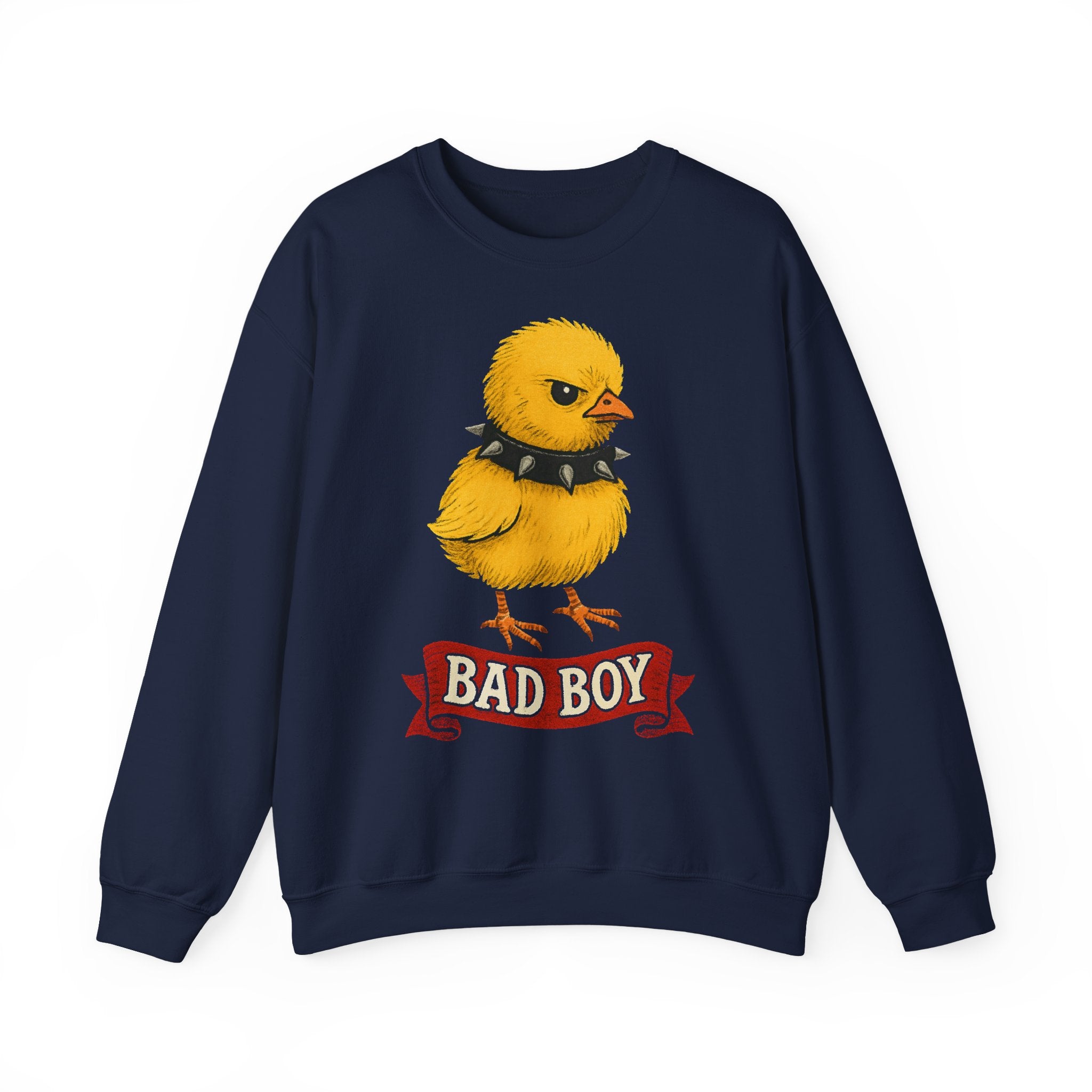Bad Boy Chick Sweatshirt, Unisex Sweatshirt, Cute Chicken Gift, Funny Animal Crewneck, Trendy Apparel