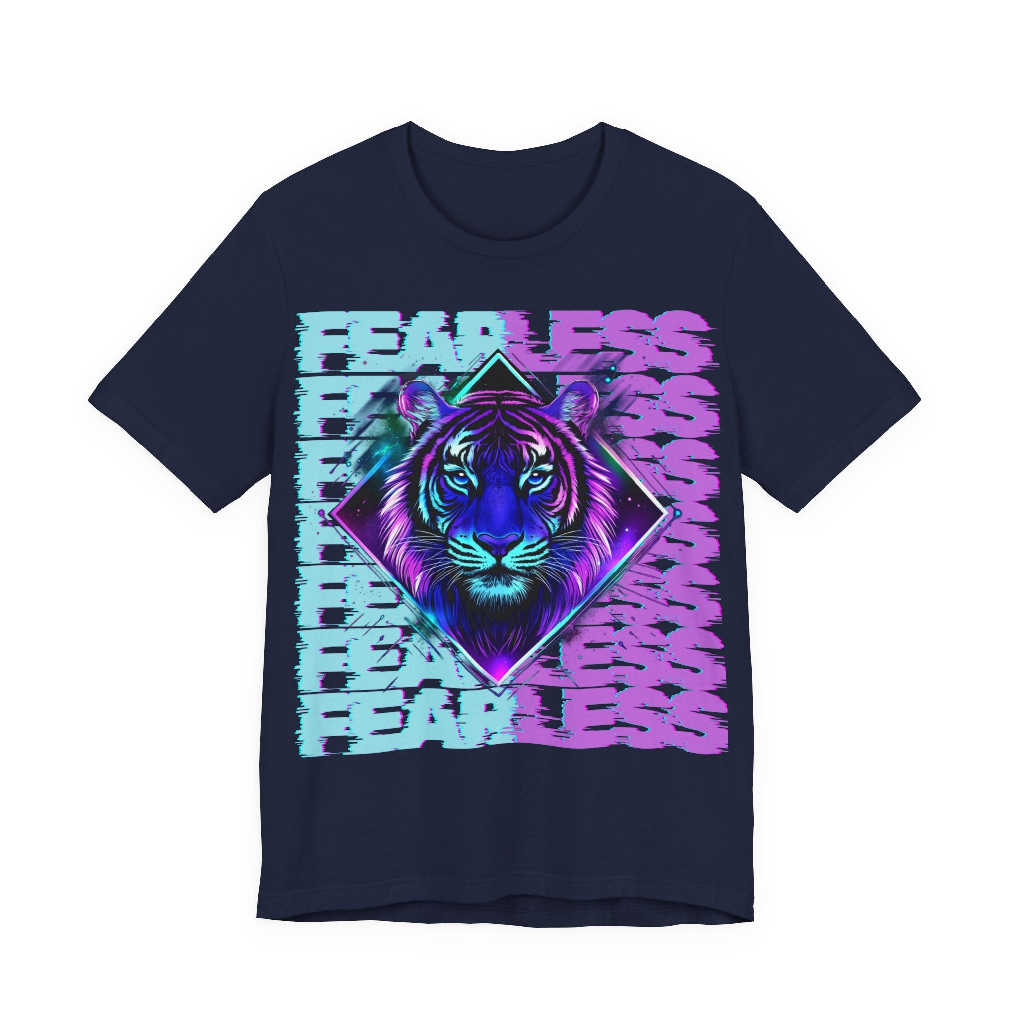 Unisex Jersey T-Shirt „FEARLESS“ – Starkes Kurzarmshirt mit motivierendem Frontprint