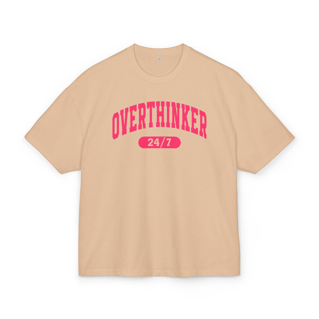 OVERSIZED BOX SHIRT STATEMENT – OVERTHINKER 24/7 | UNISEX T-SHIRT MIT PRINT