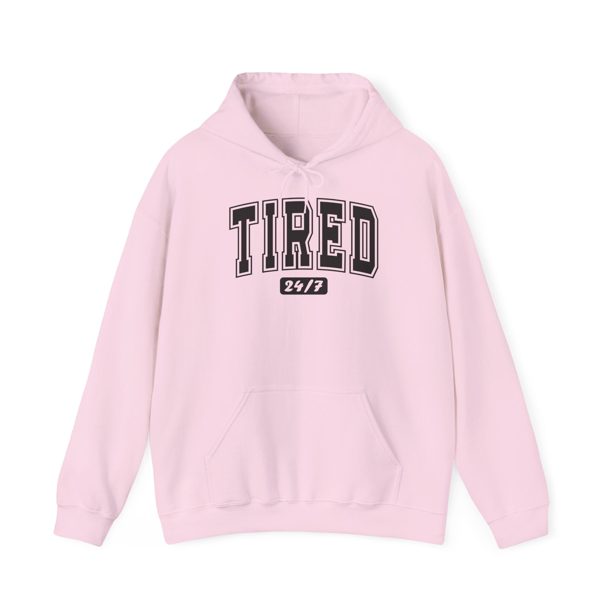 Unisex Heavy Blend™ Hoodie „TIRED 24/7“ – cooler Hoodie mit lässigem Statement-Print