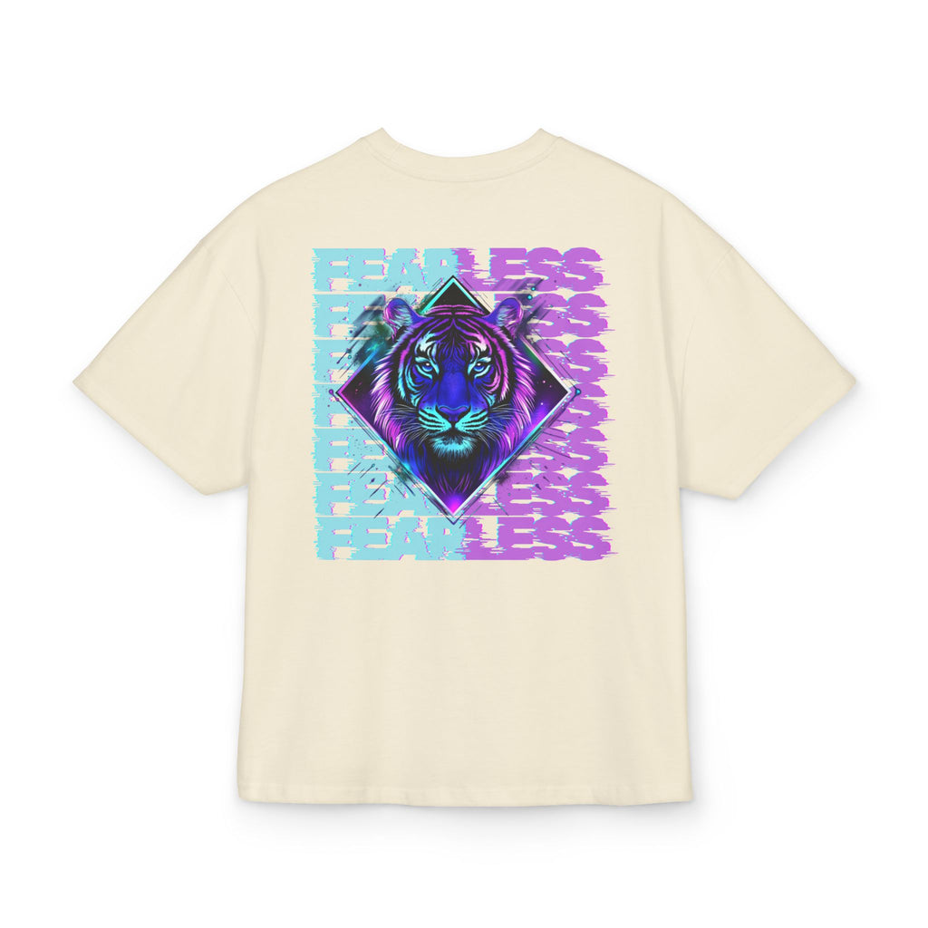 Unisex Ultra Heavy Cotton Box Tee „FEARLESS“ – Stilsicheres Boxy Shirt mit kraftvollem Rückenprint