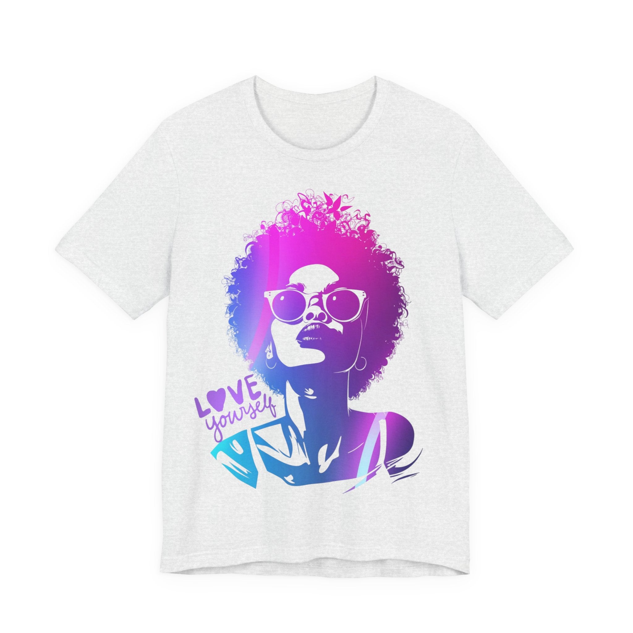 Unisex Jersey T-Shirt „LOVE YOURSELF“ – Stylisches Kurzarmshirt mit kraftvollem Frontprint